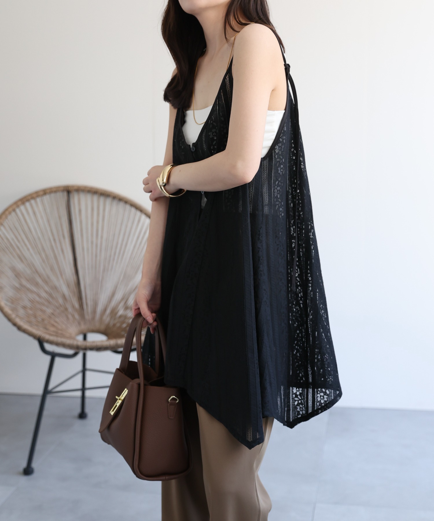 model：156cm 着用サイズ：FREE