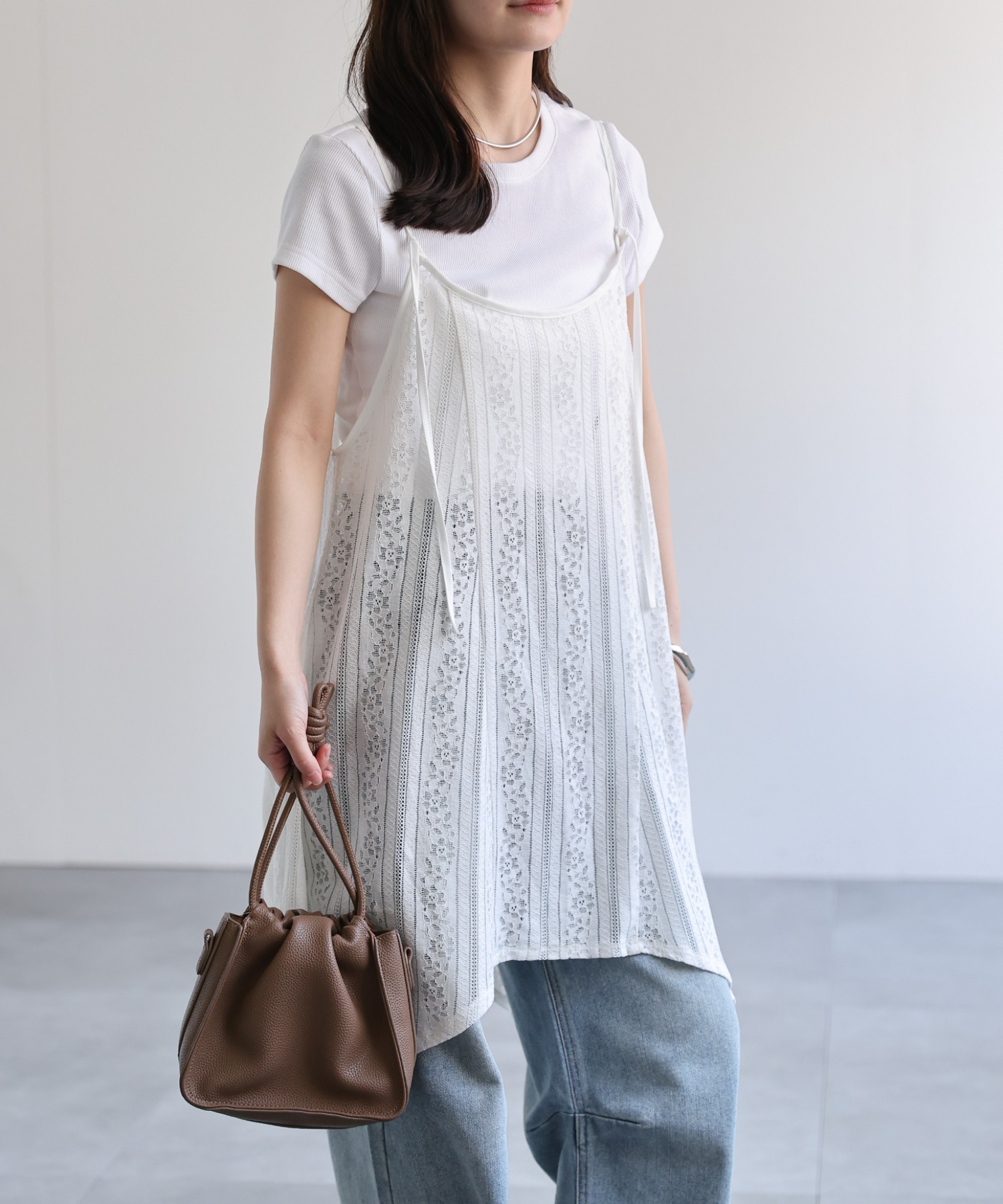 model：156cm 着用サイズ：FREE