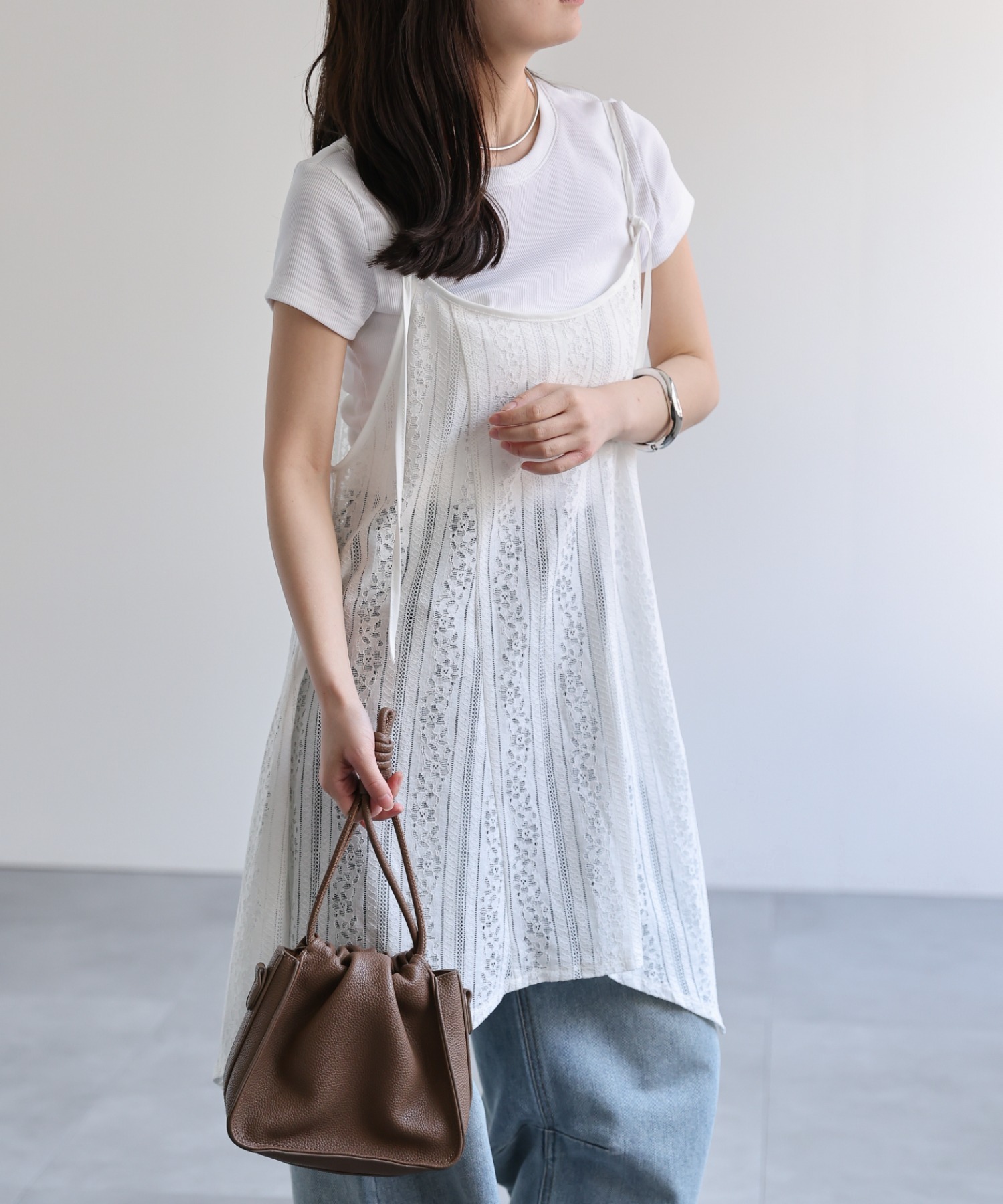 model：156cm 着用サイズ：FREE