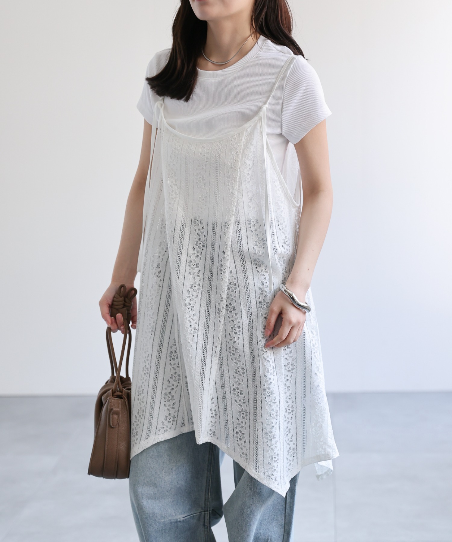 model：156cm 着用サイズ：FREE