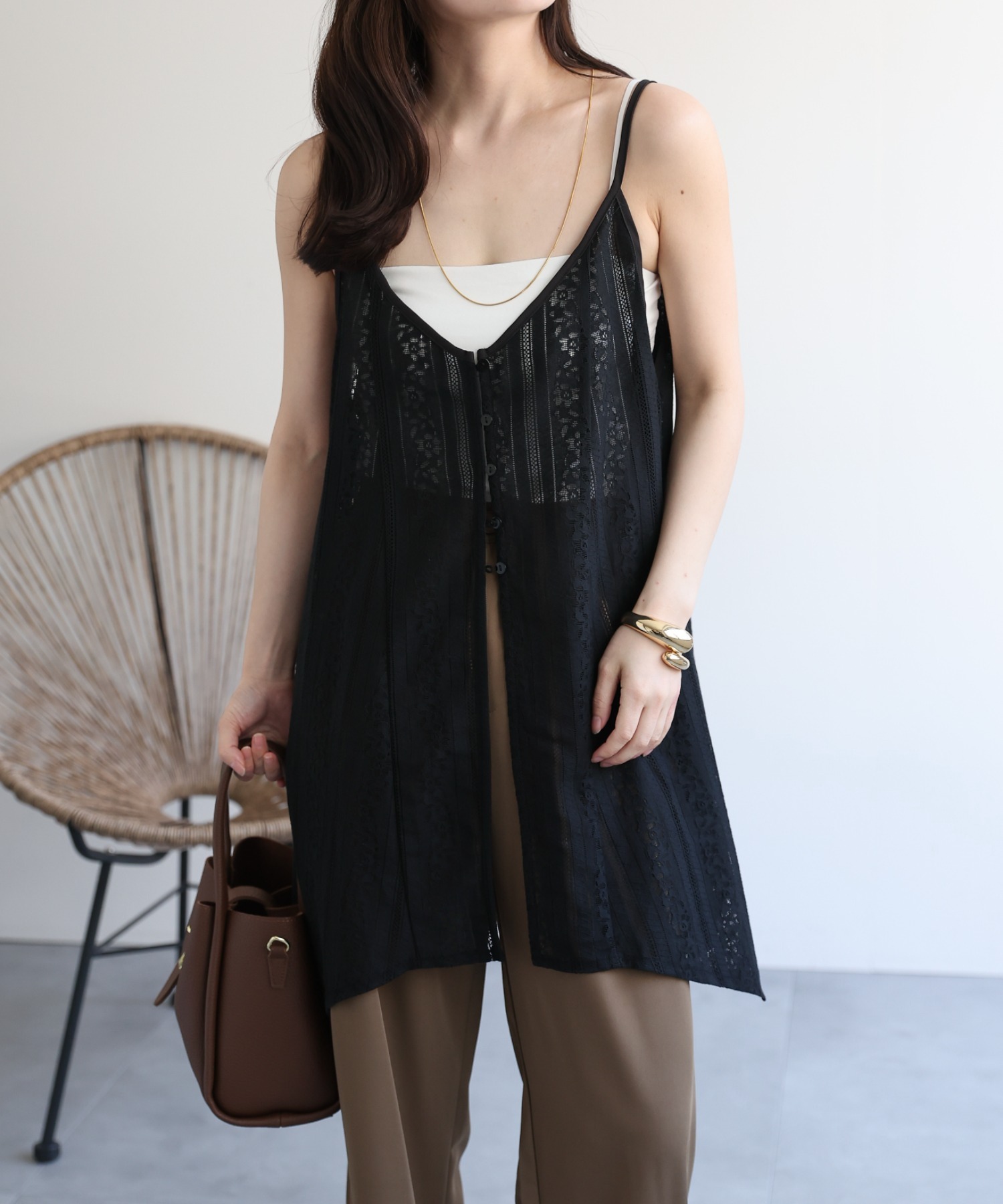 model：156cm 着用サイズ：FREE