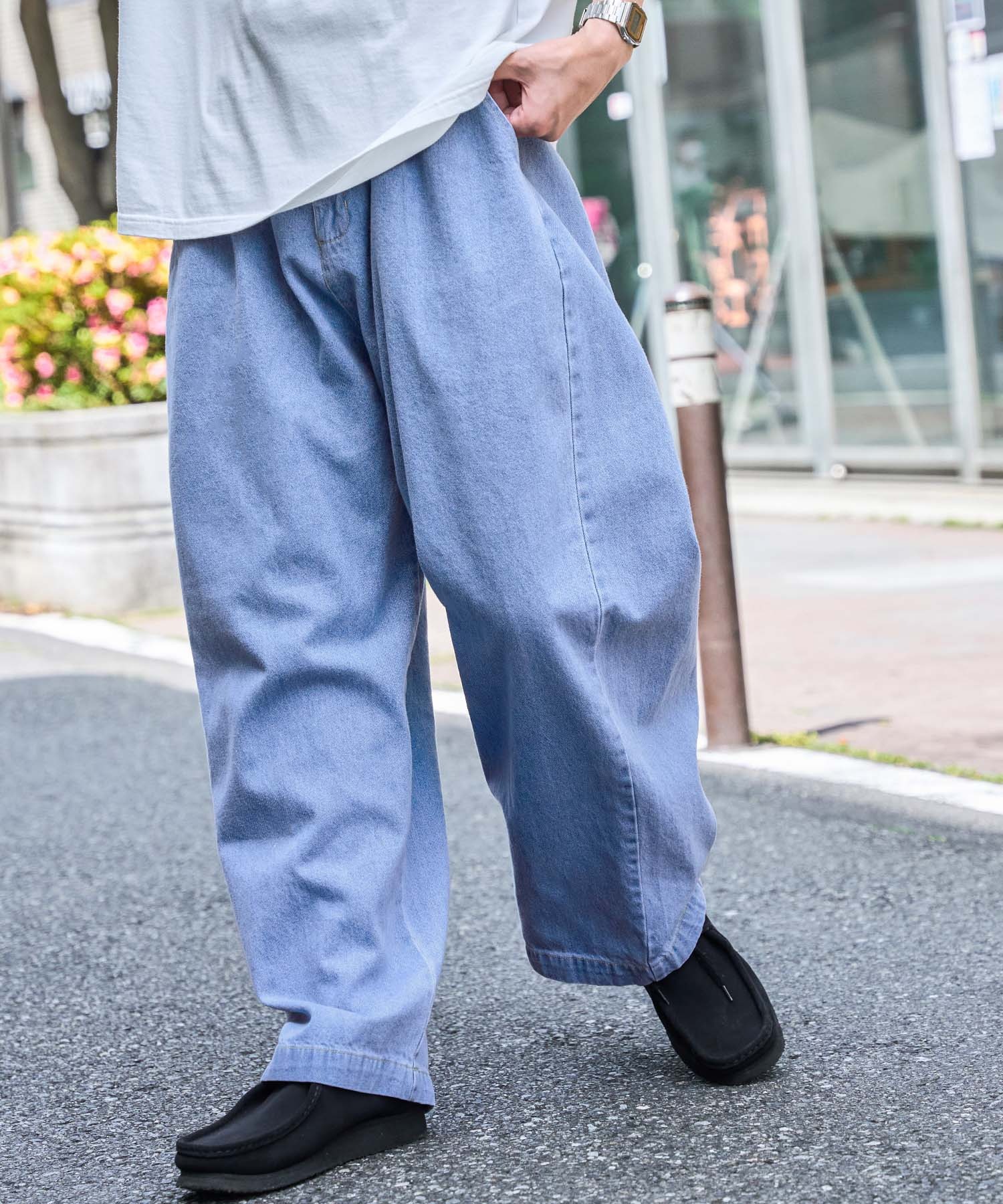 ワイドバルーンデニムパンツ(10oz DENIM)