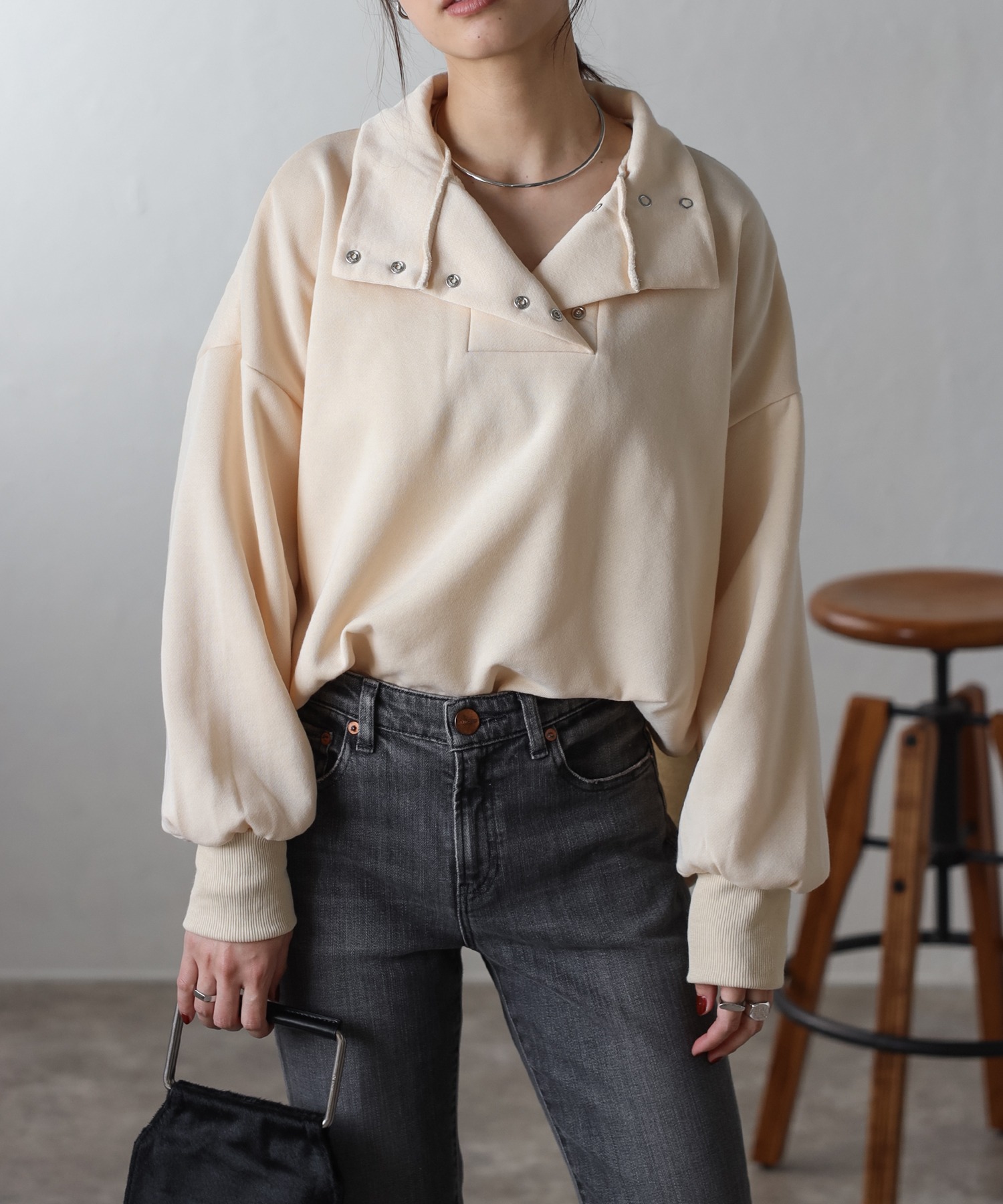 model：H163 着用サイズ：FREE