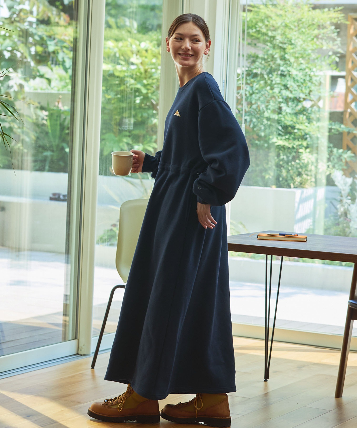 KELTY/ケルティ 別注 ダブルロゴ刺繍 ウエストドローコード ストレッチ