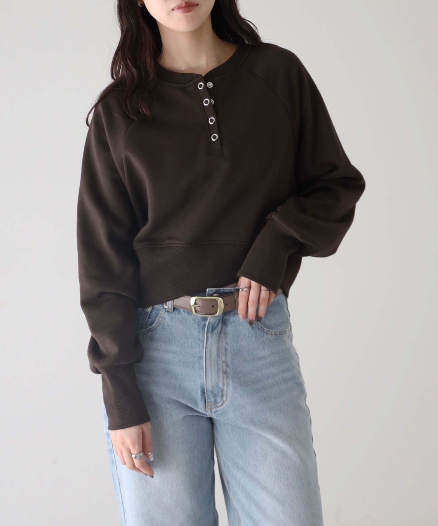 model：164cm. 着用サイズ：FREE