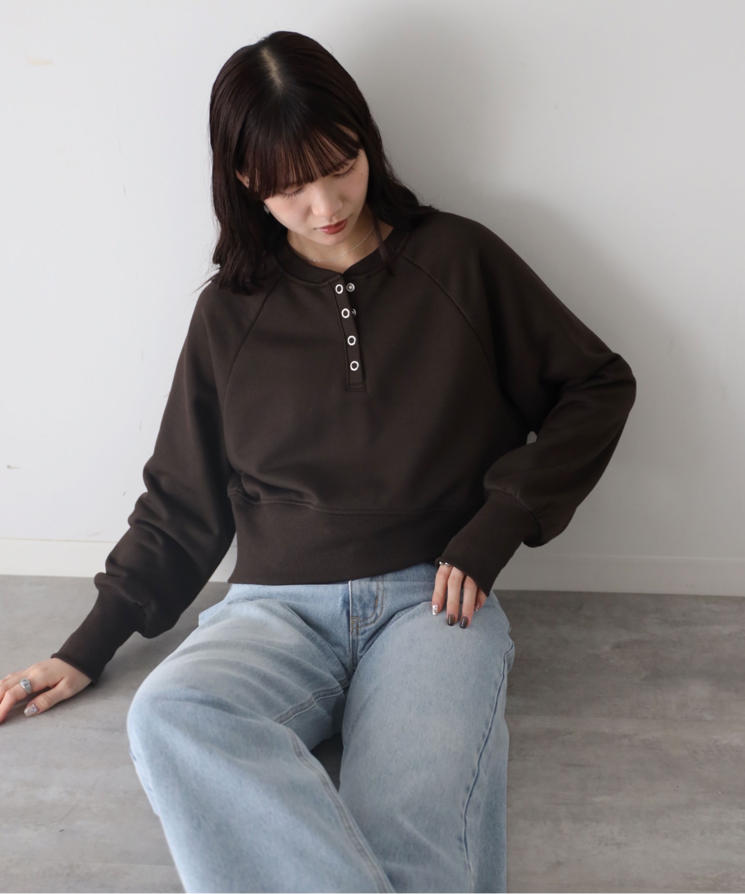 model：164cm. 着用サイズ：FREE