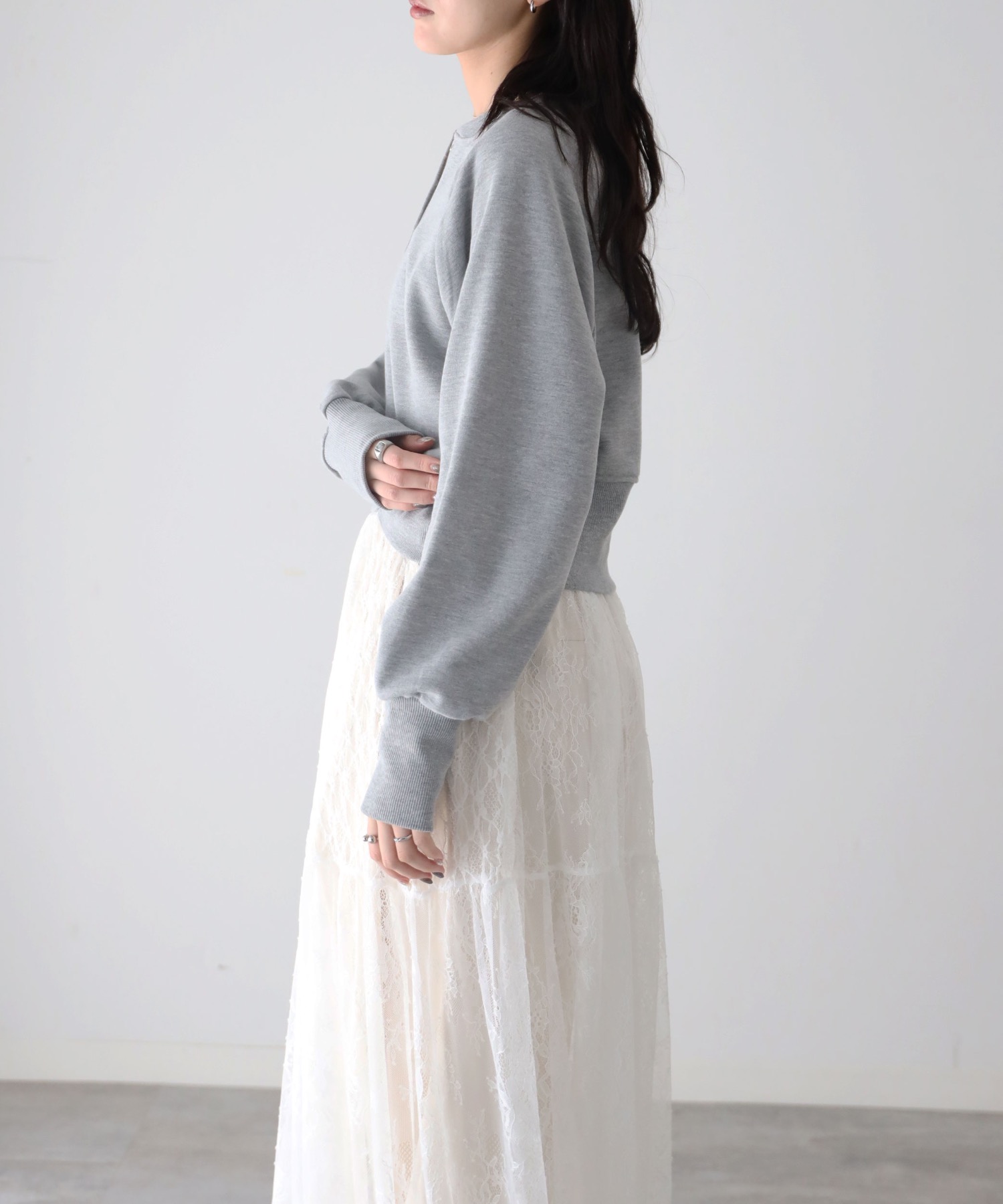 model：164cm. 着用サイズ：FREE