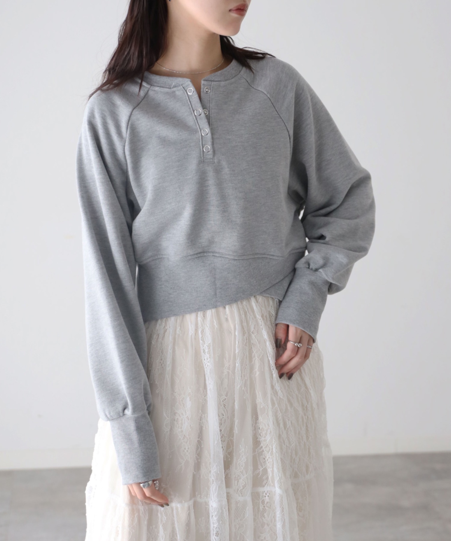model：164cm. 着用サイズ：FREE