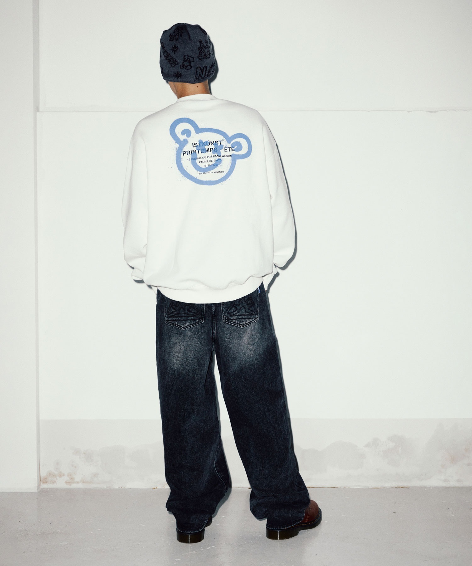 A'GEM/9 × .kom『ISTKUNST/イストクンスト』BEAR&SMILEY SWEATSHIRTS