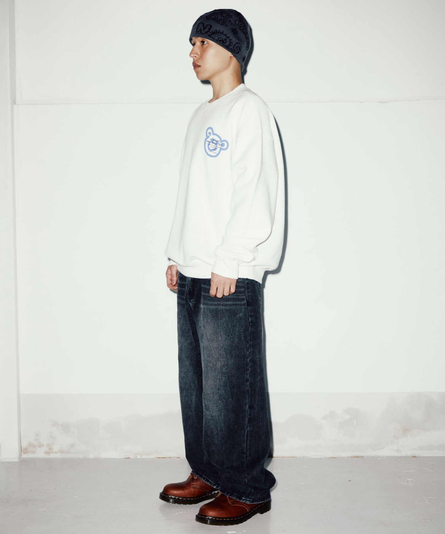A'GEM/9 × .kom『ISTKUNST/イストクンスト』BEAR&SMILEY SWEATSHIRTS