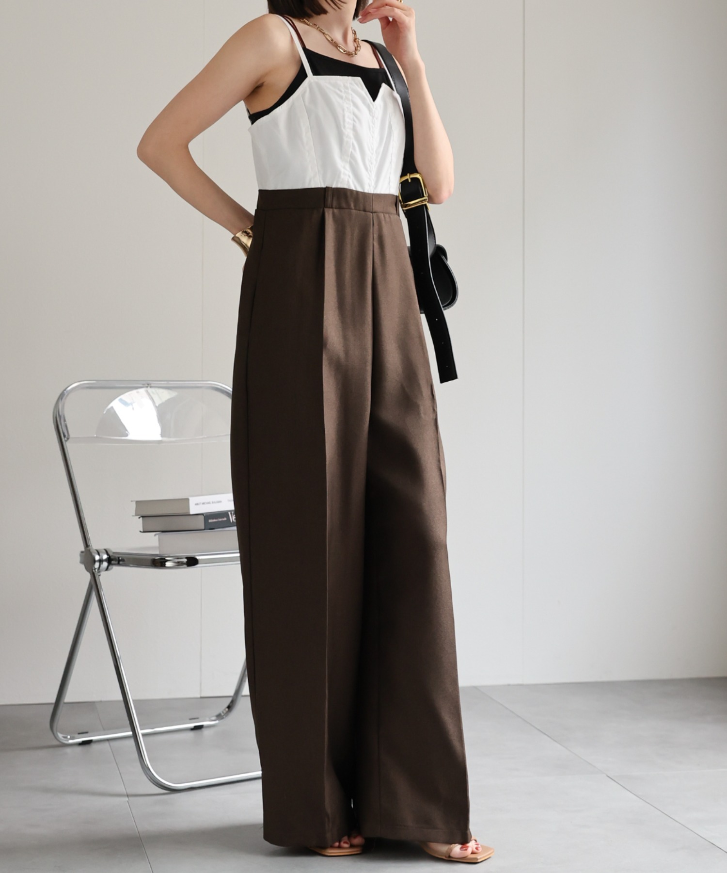 model：162㎝. 着用サイズ：F