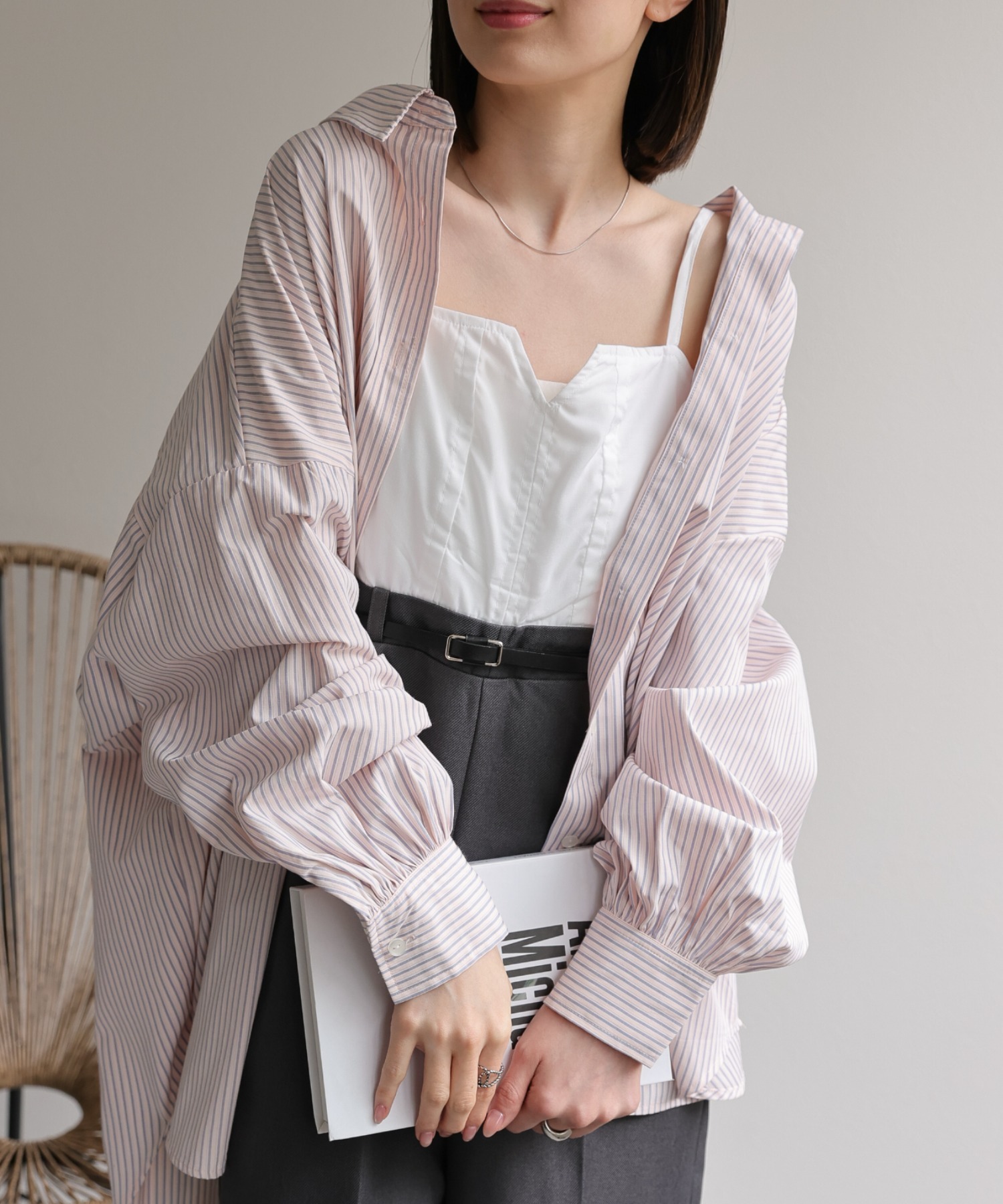 model：162㎝. 着用サイズ：F
