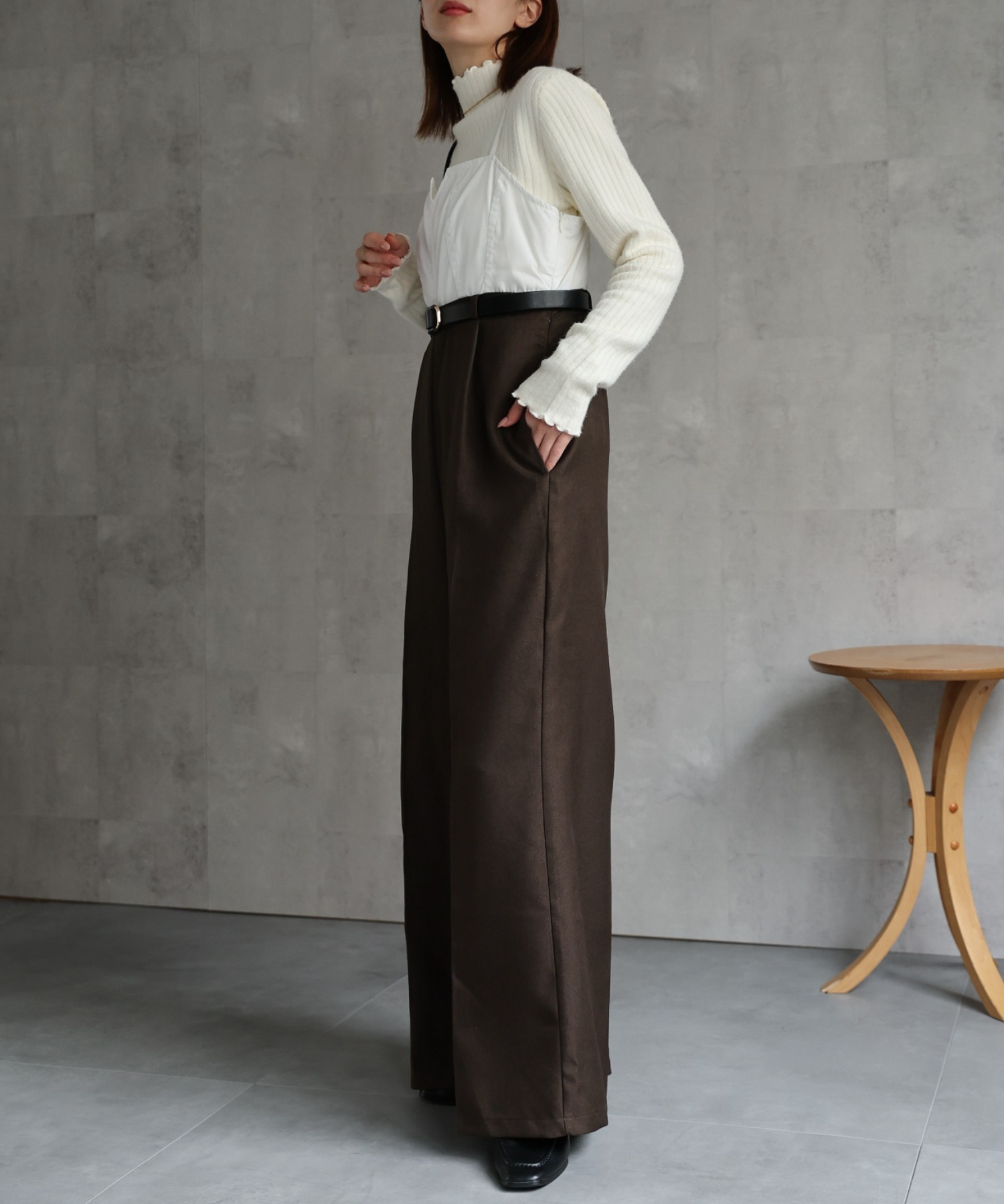 model：162㎝. 着用サイズ：F