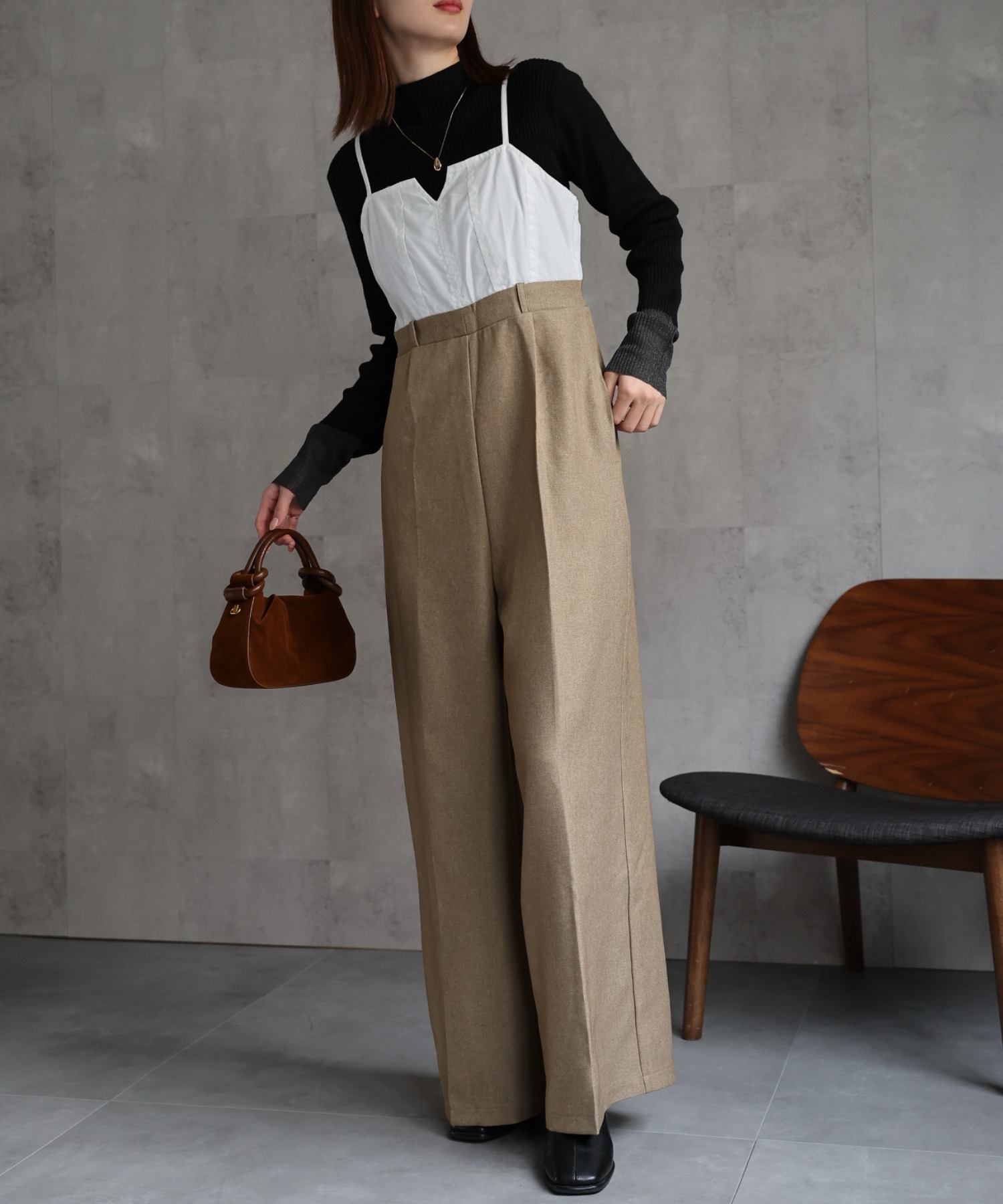 model：162㎝. 着用サイズ：F