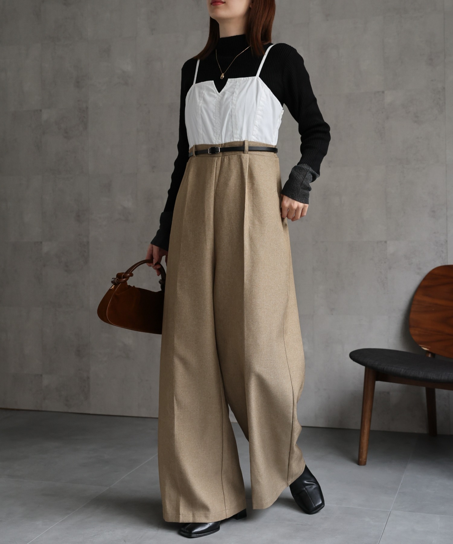 model：162㎝. 着用サイズ：F