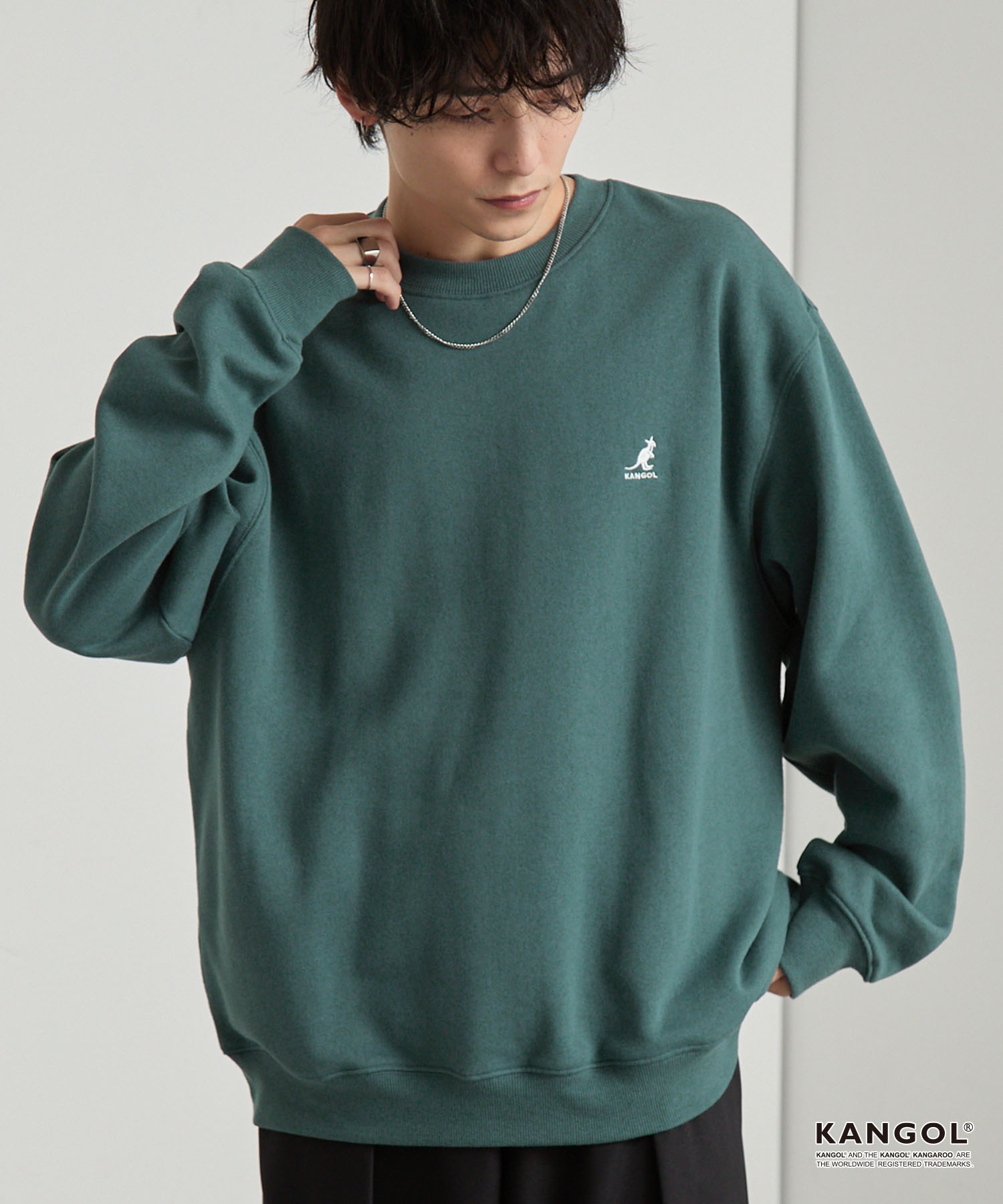 KANGOL/カンゴール 別注 ロゴ ワンポイント刺繍 オーバーサイズ 
