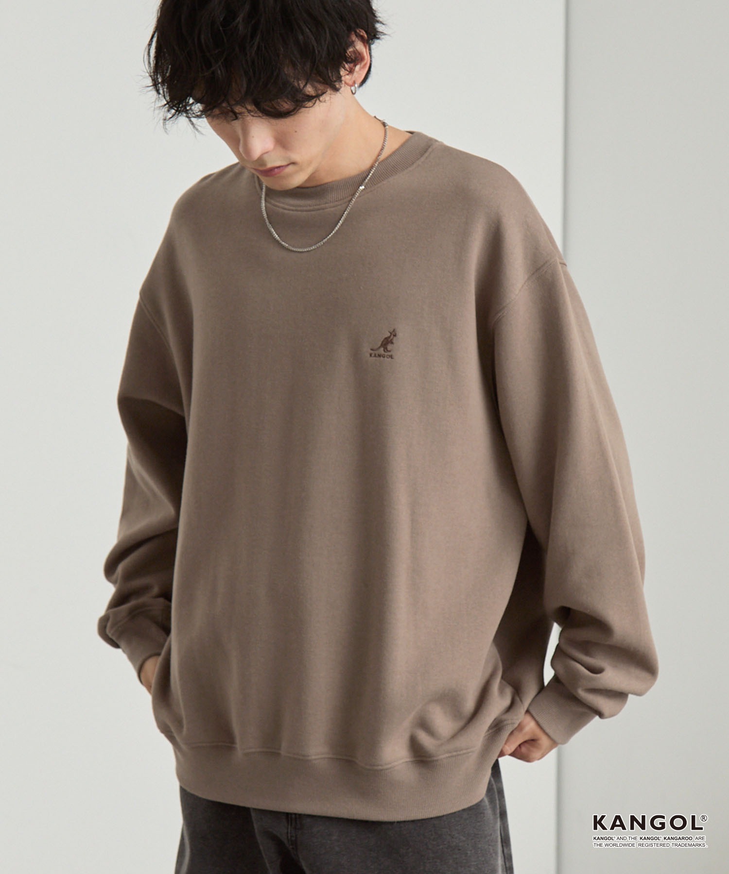 KANGOL/カンゴール 別注 ロゴ ワンポイント刺繍 オーバーサイズ