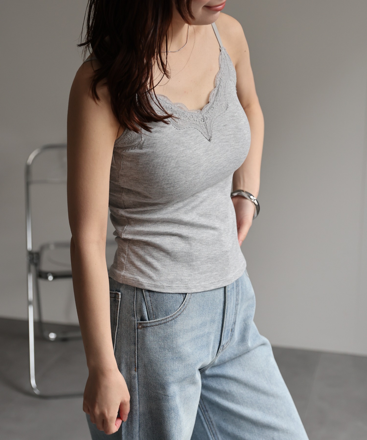 model：156cm　着用サイズ：M