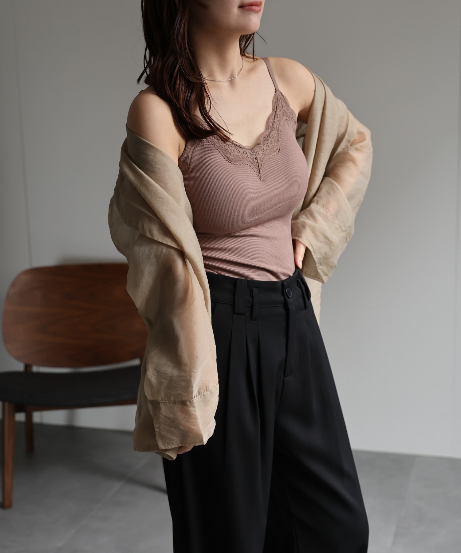 model：156cm　着用サイズ：M