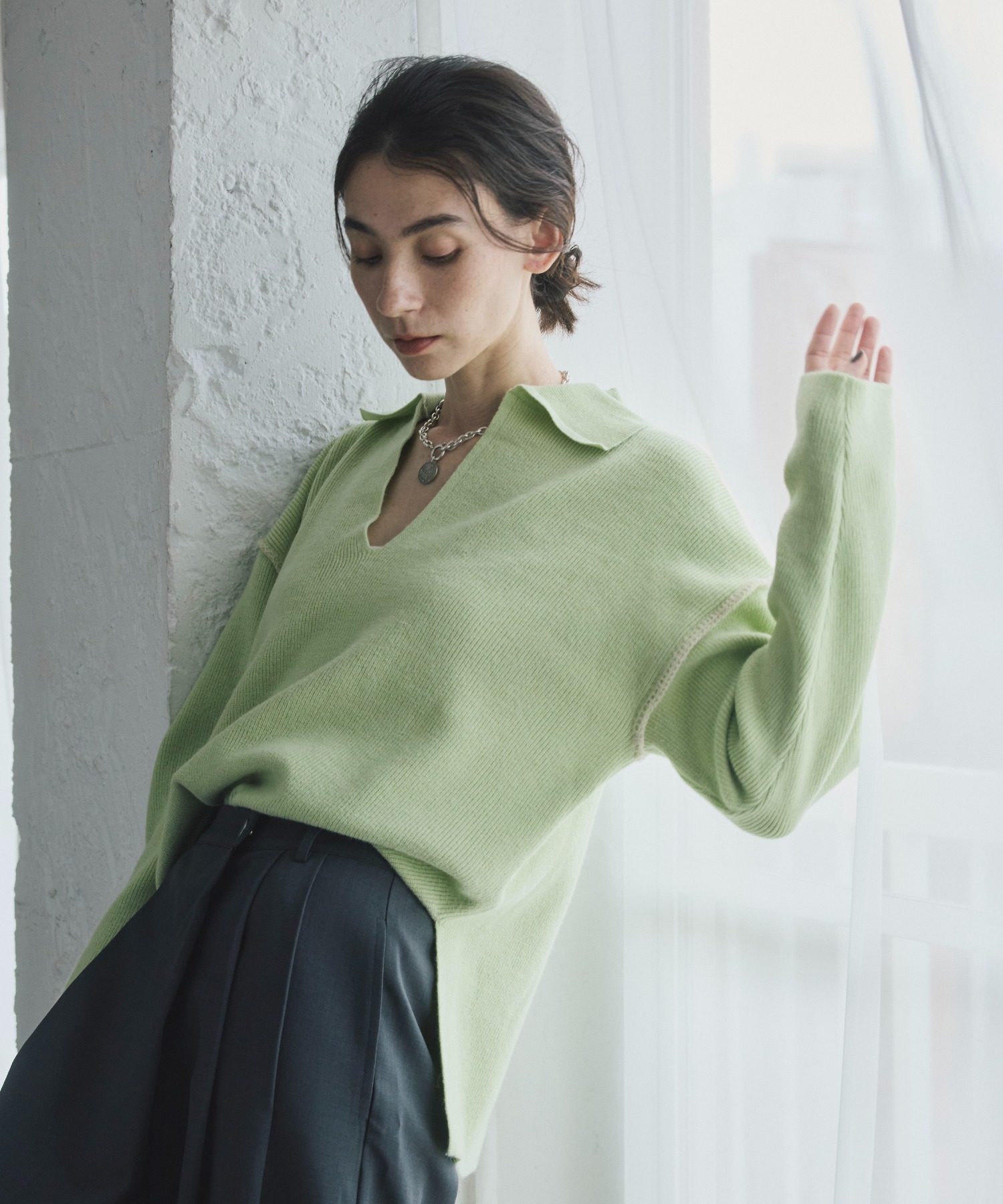 model：H168 着用サイズ：FREE