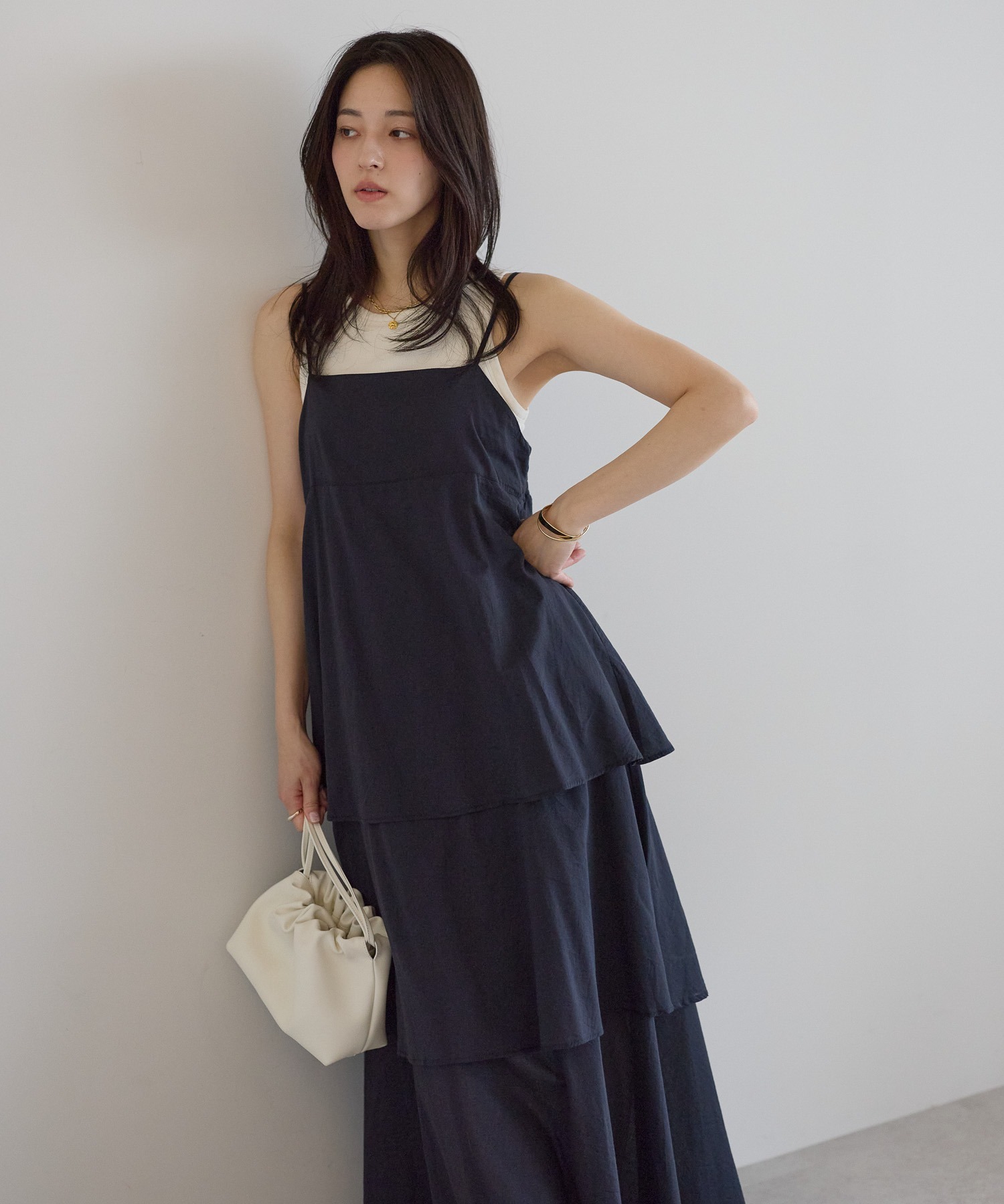 model：161cm 着用サイズ：M