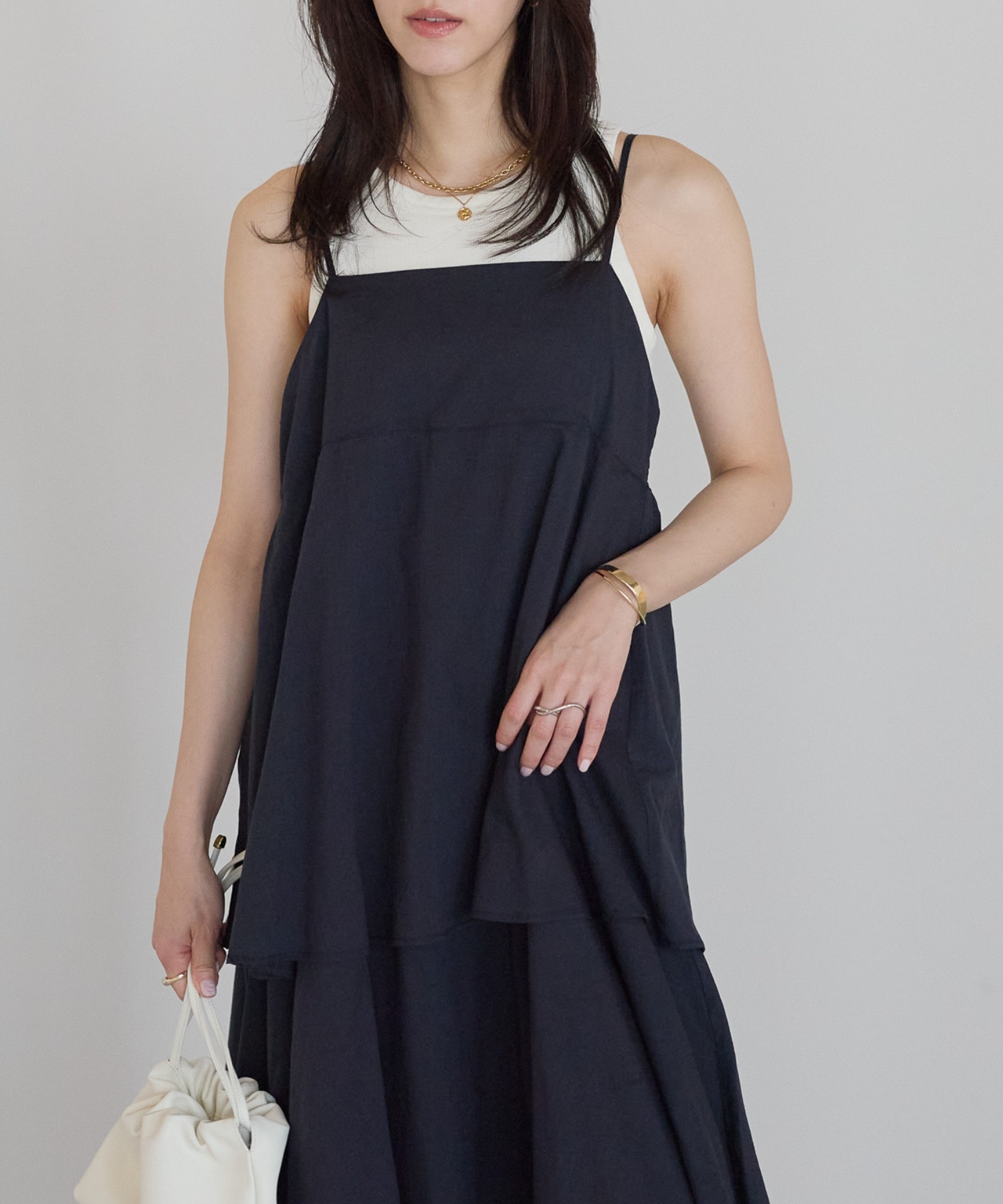 model：161cm 着用サイズ：M