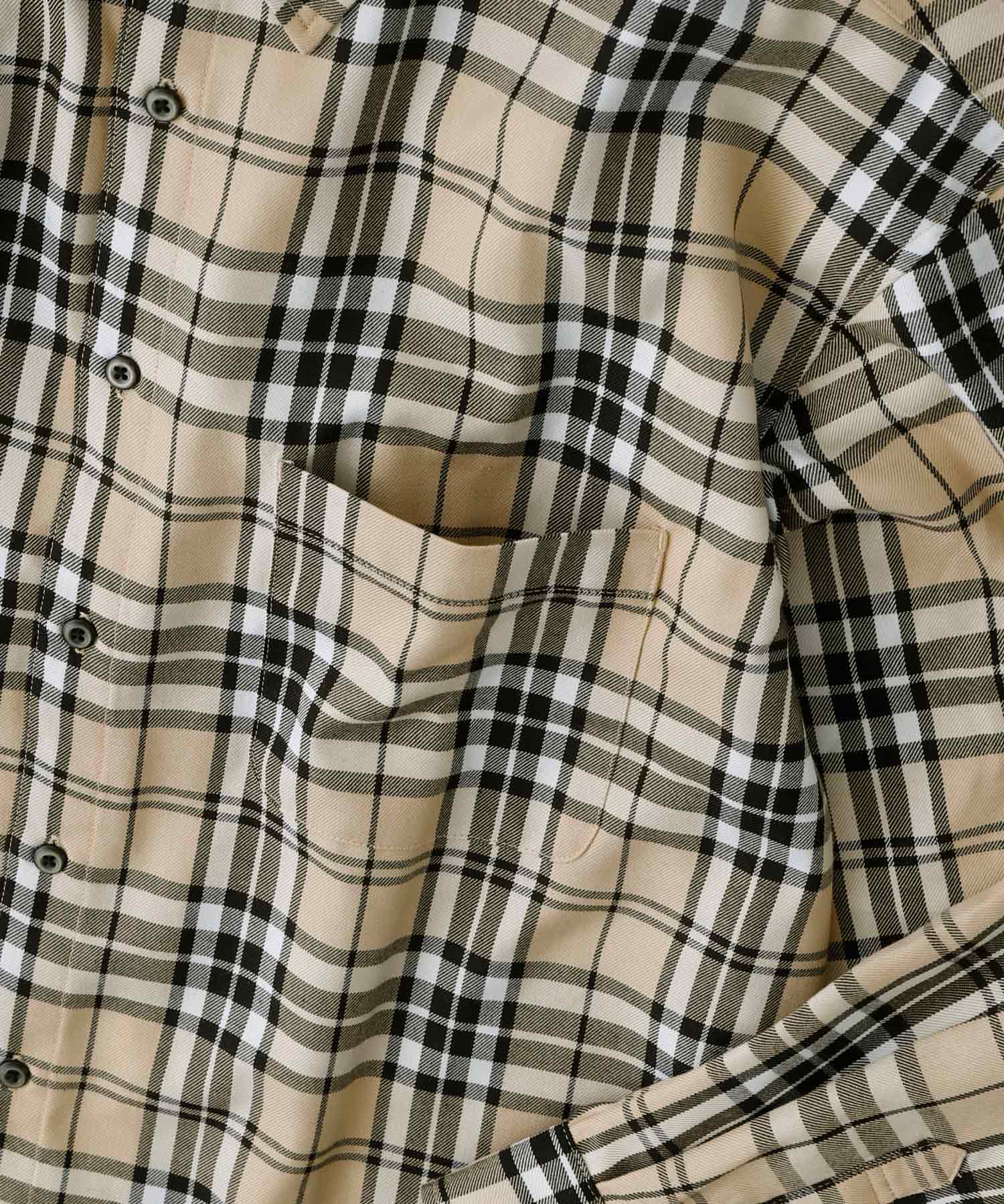 BY クラシックタータンチェック オーバーサイズ シャツ ワンフォークロージング 1111clothing タータンチェック ビッグ
