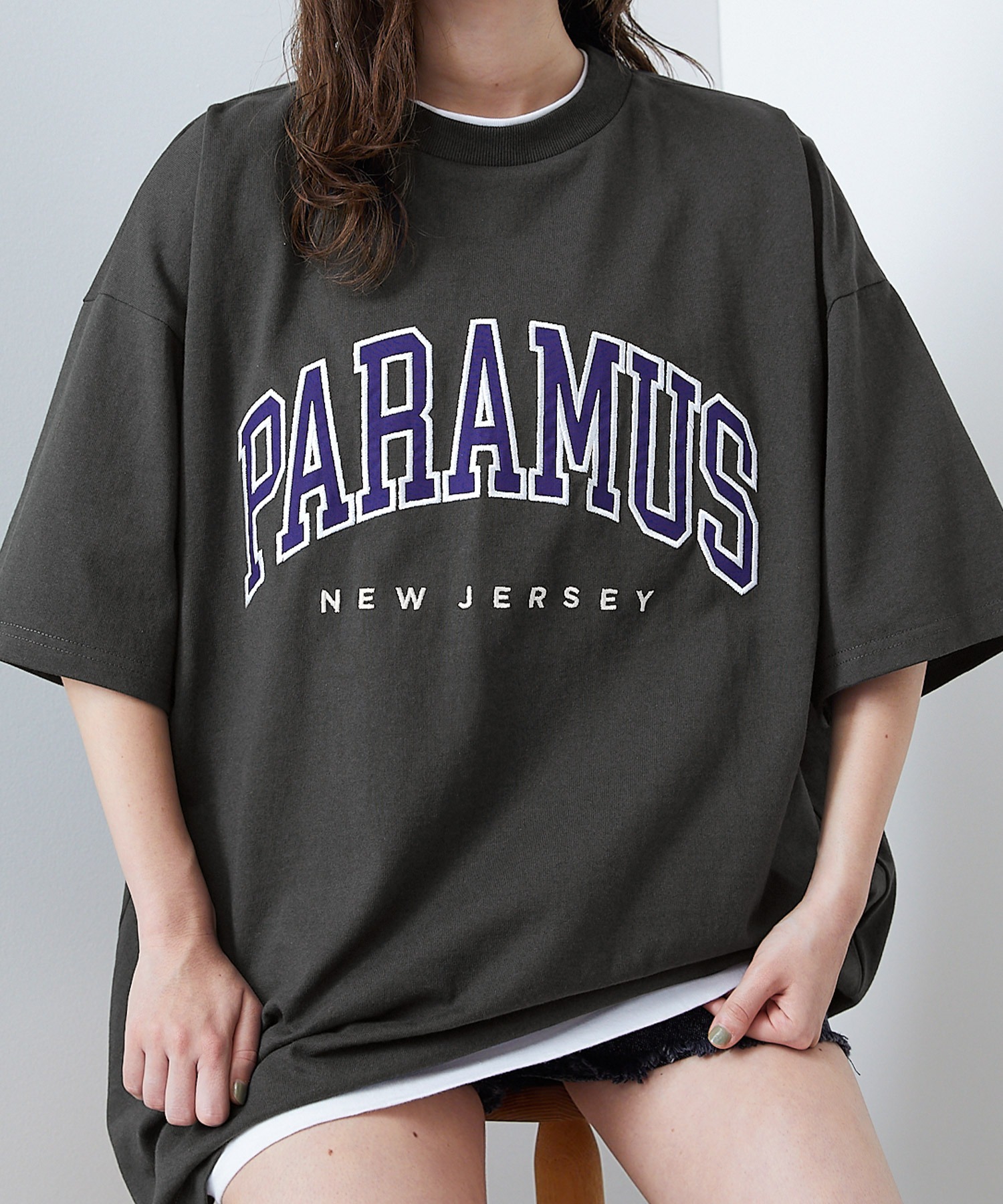 PARAMUS MINNESOTA DES MOINES LOGO CREW NECK T-SHIRTS / パラマス