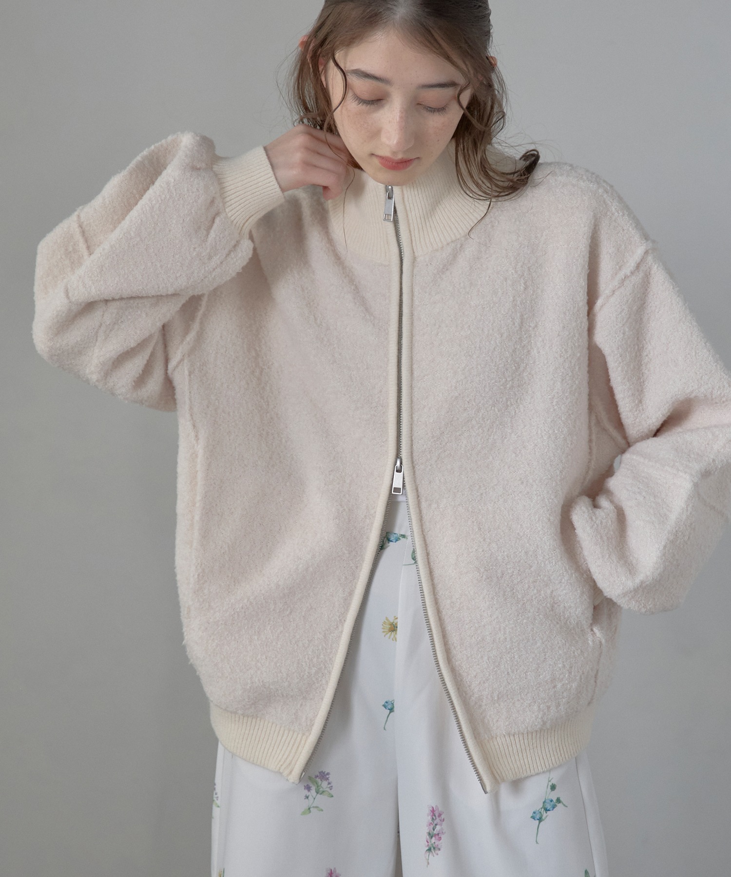BONJOUR SAGAN公式オンラインストア / loop yarn high neck knit