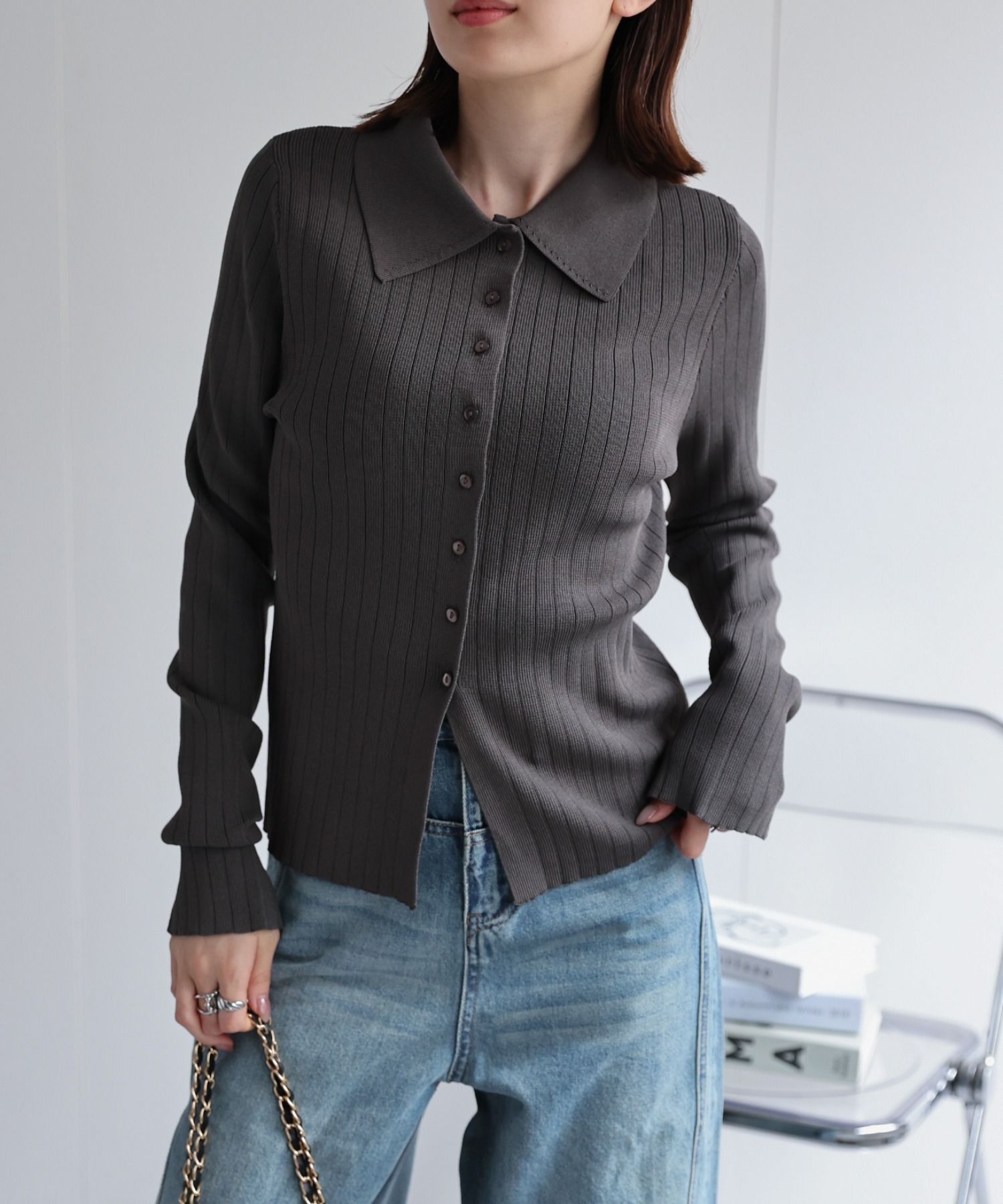 model：162cm 着用サイズ：L