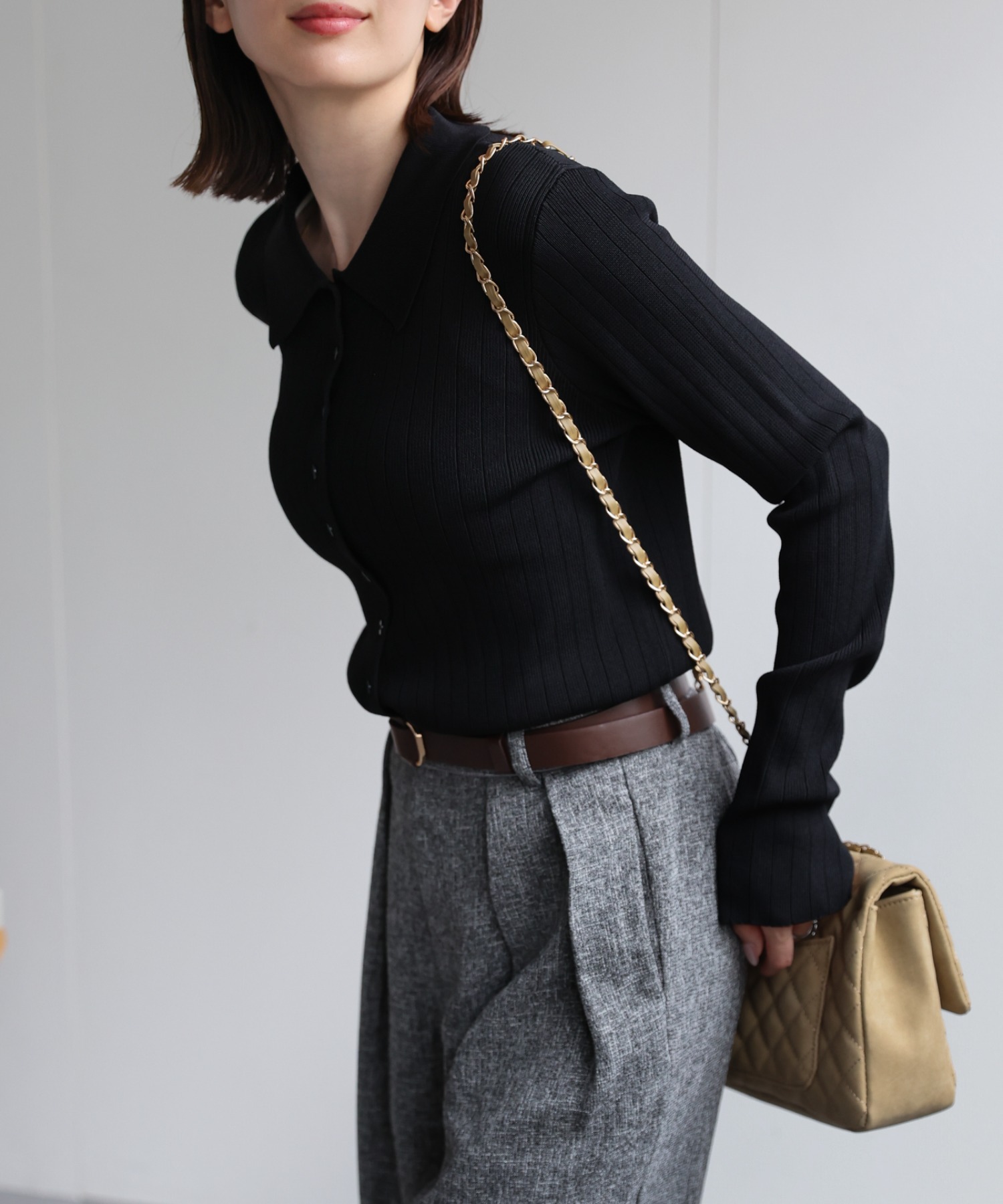 model：162cm 着用サイズ：L