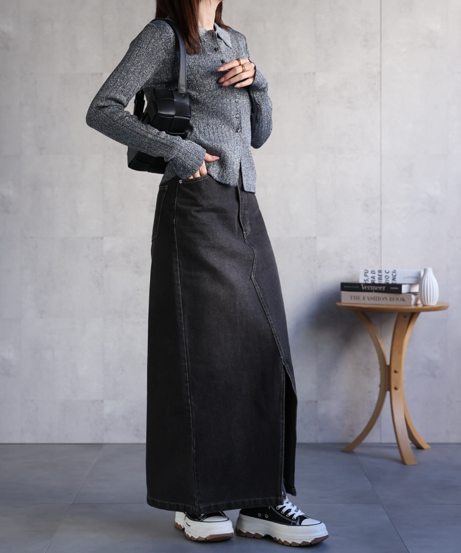 model：162cm 着用サイズ：F