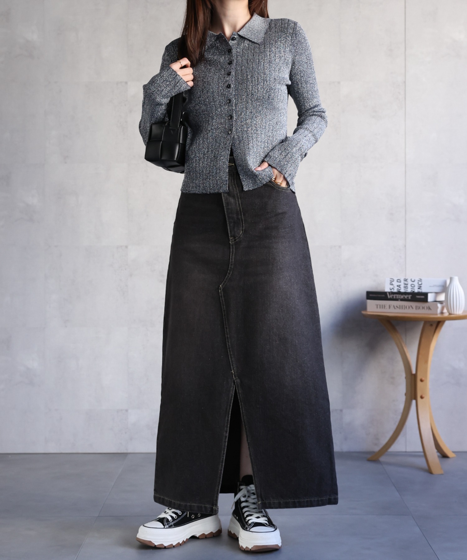 model：162cm 着用サイズ：F