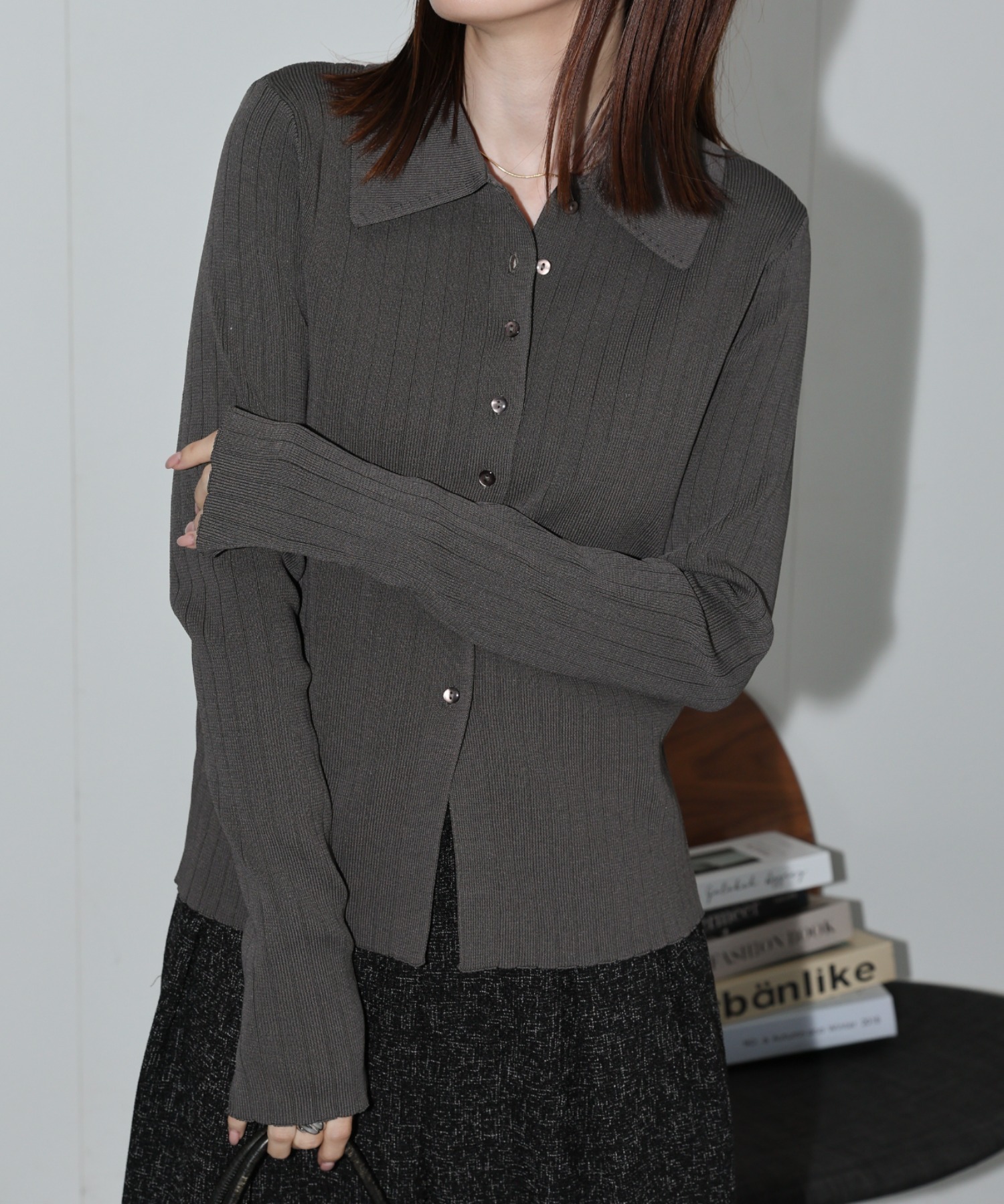 model：162cm 着用サイズ：L