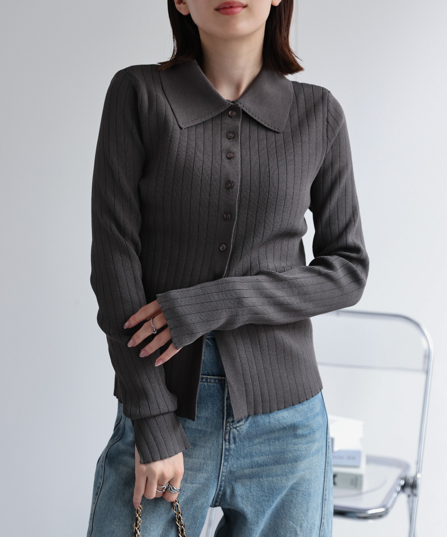 model：162cm 着用サイズ：L