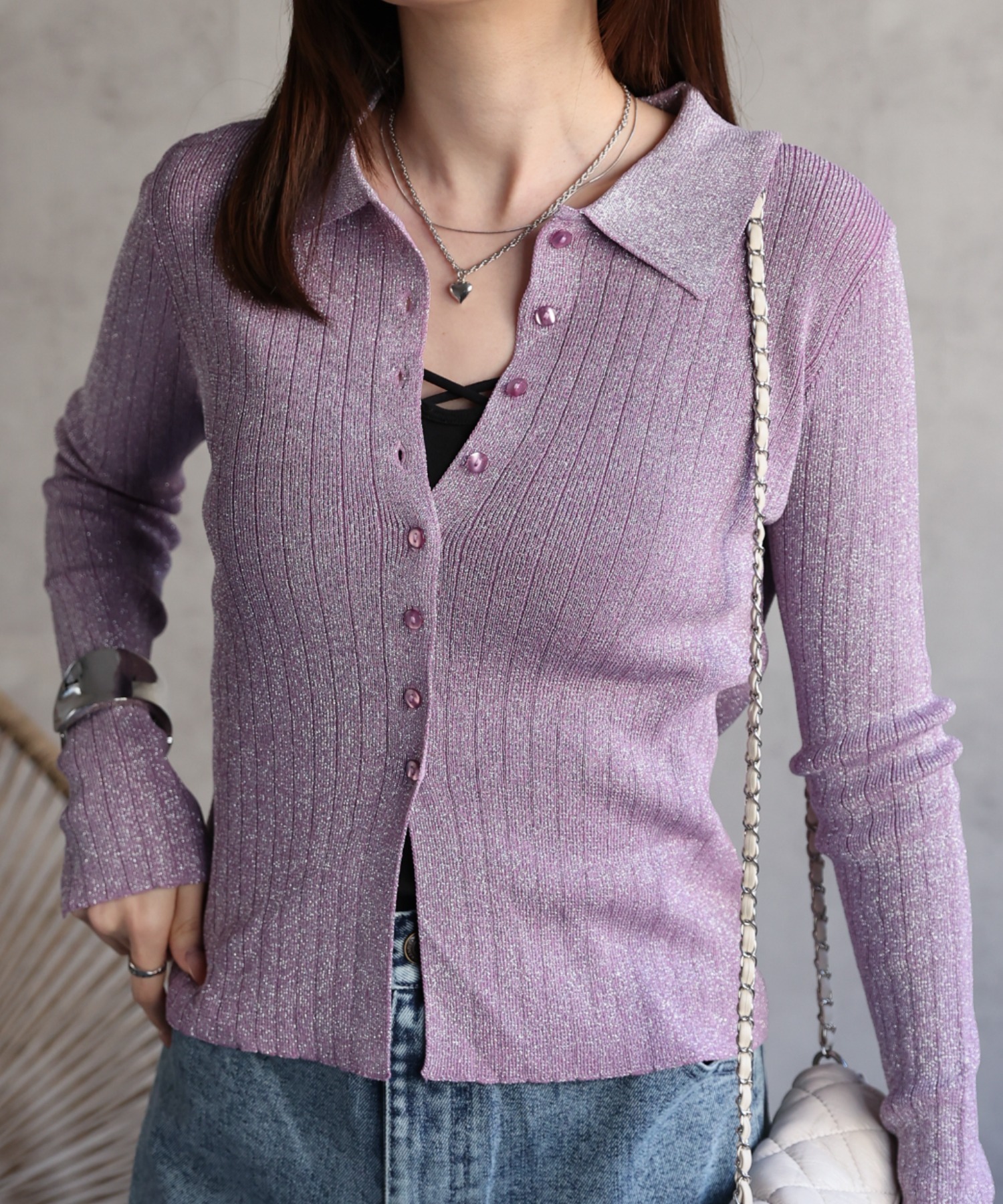 model：162cm 着用サイズ：F