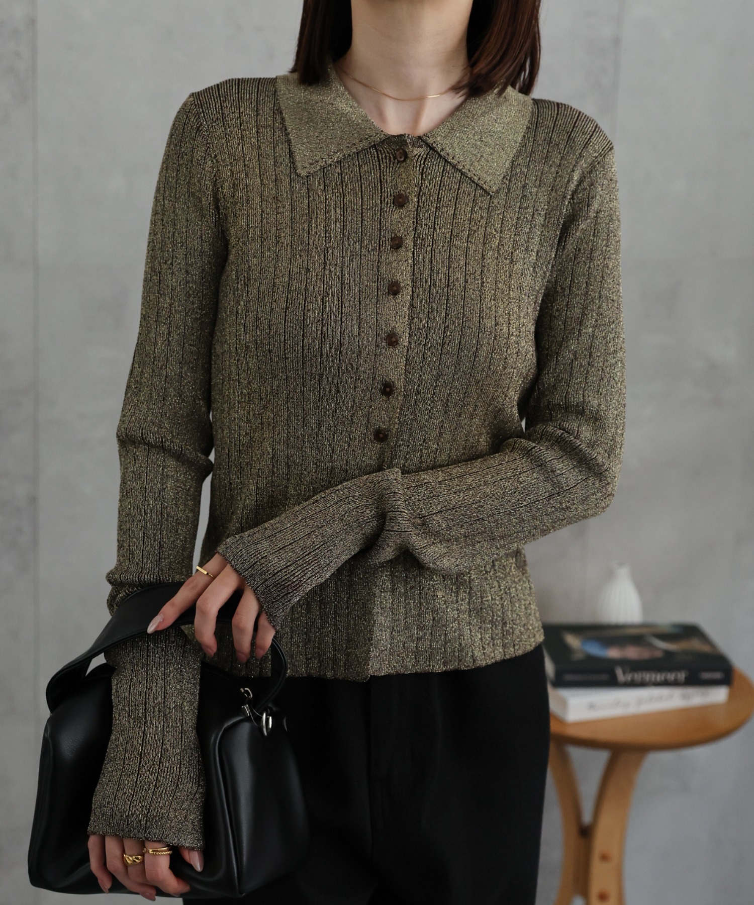 model：162cm 着用サイズ：F