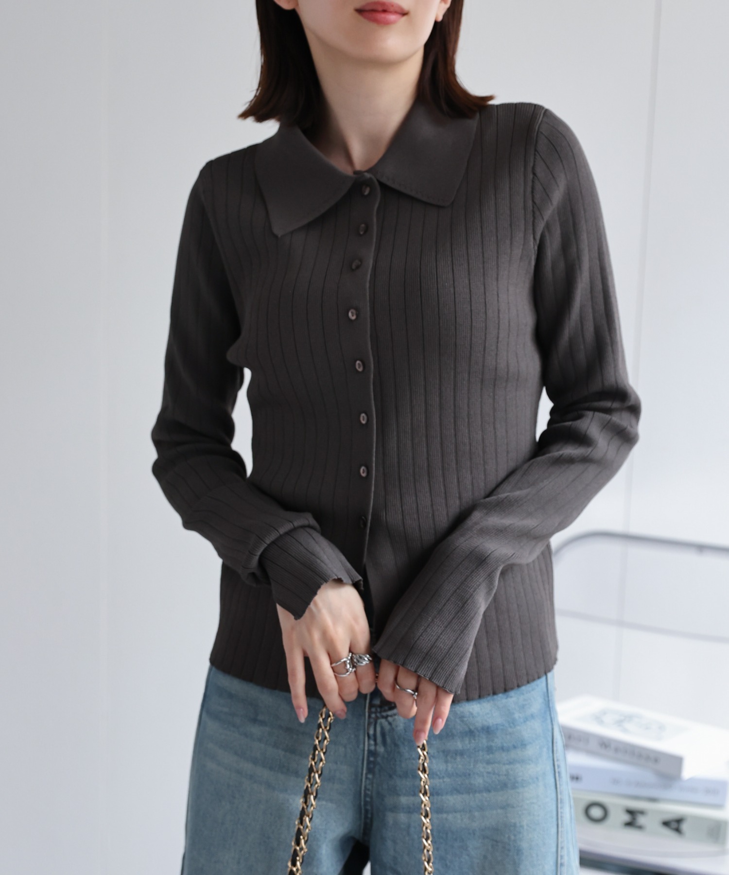 model：162cm 着用サイズ：L