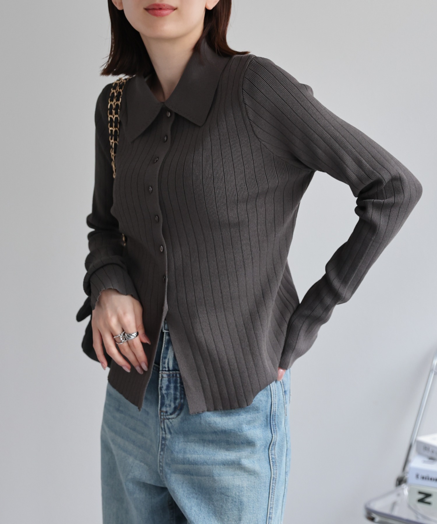model：162cm 着用サイズ：L