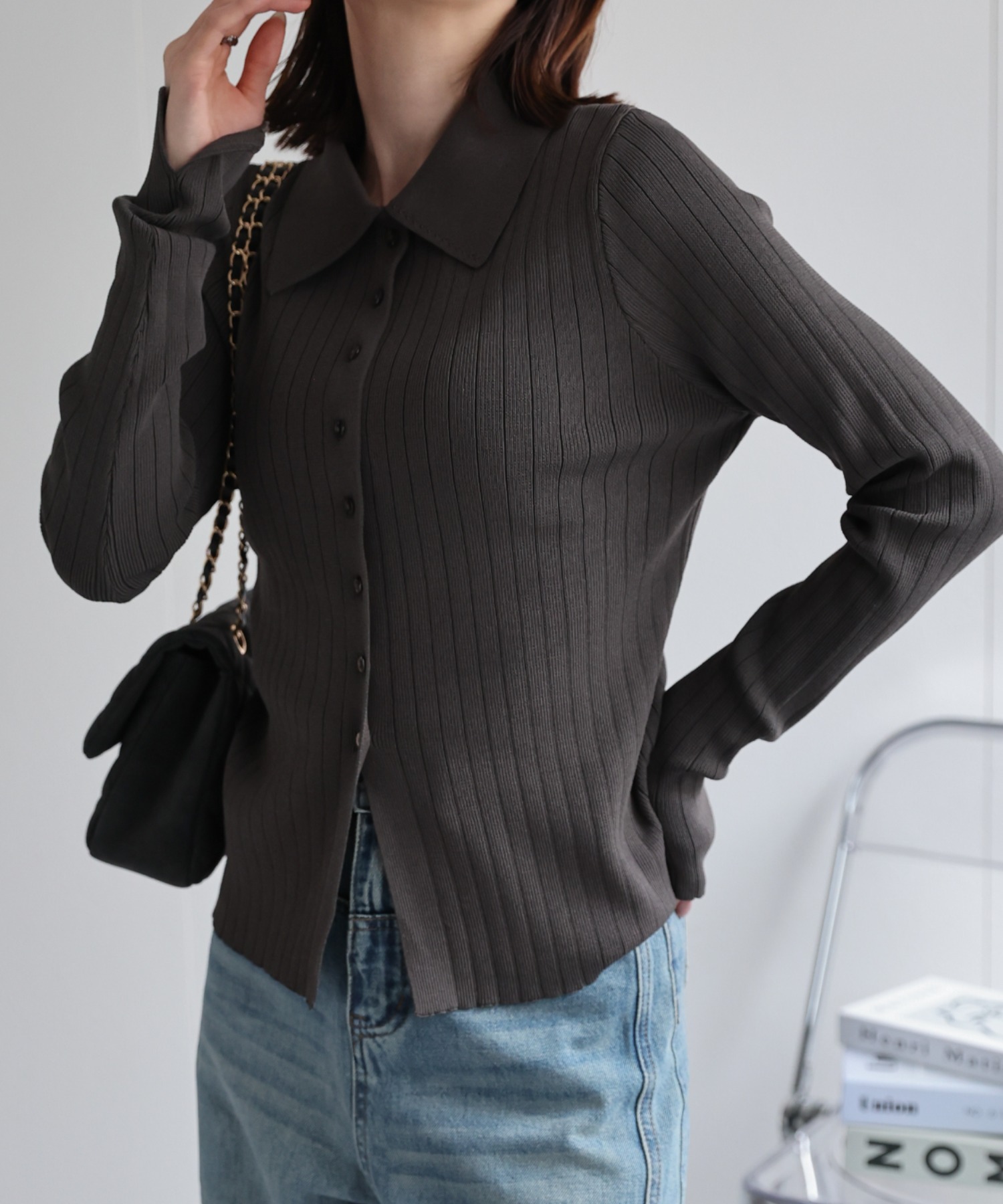 model：162cm 着用サイズ：L