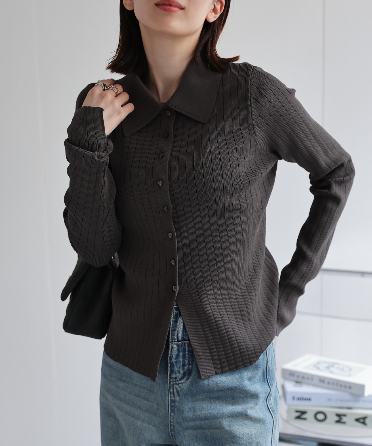 model：162cm 着用サイズ：L