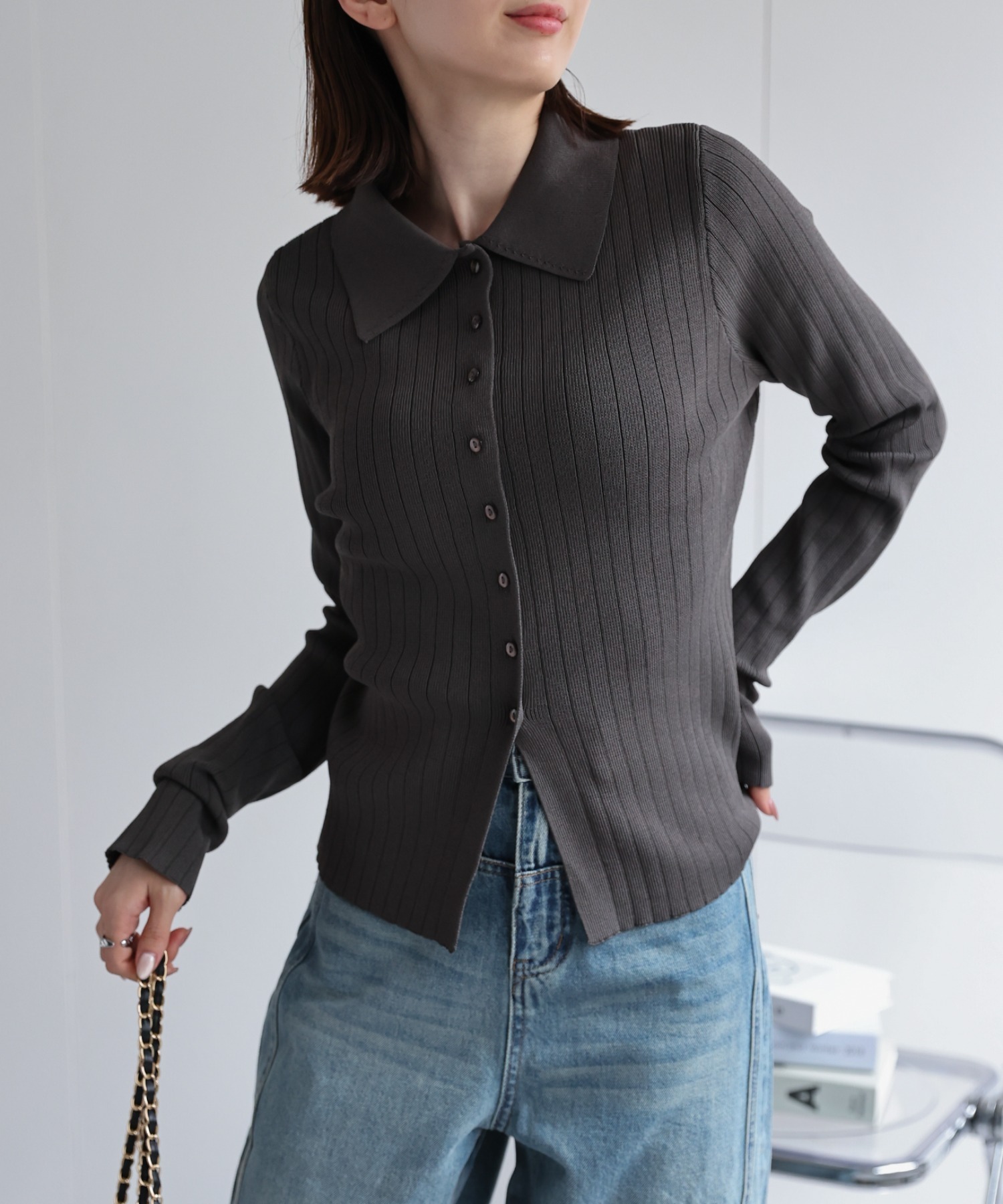 model：162cm 着用サイズ：L