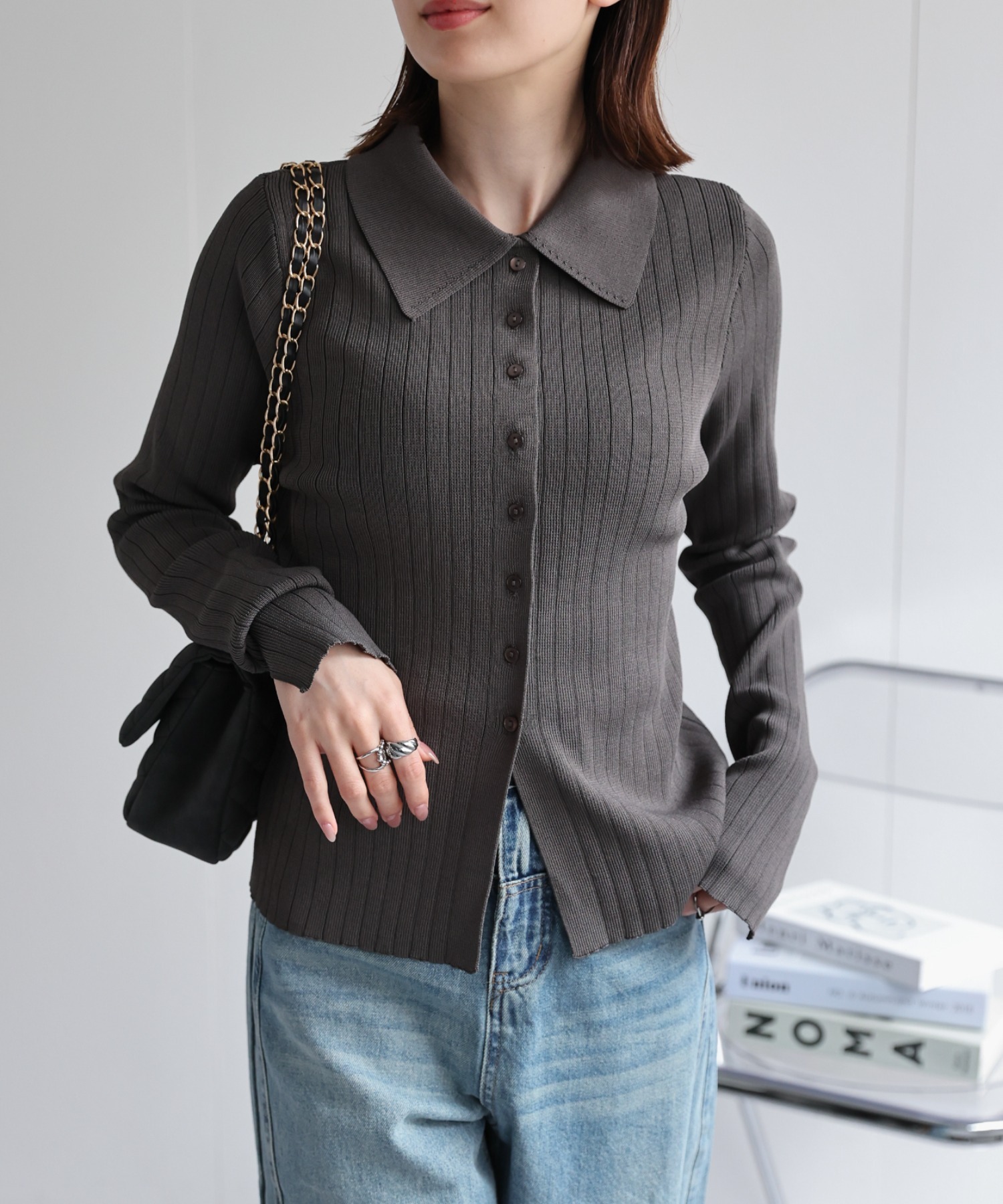 model：162cm 着用サイズ：L