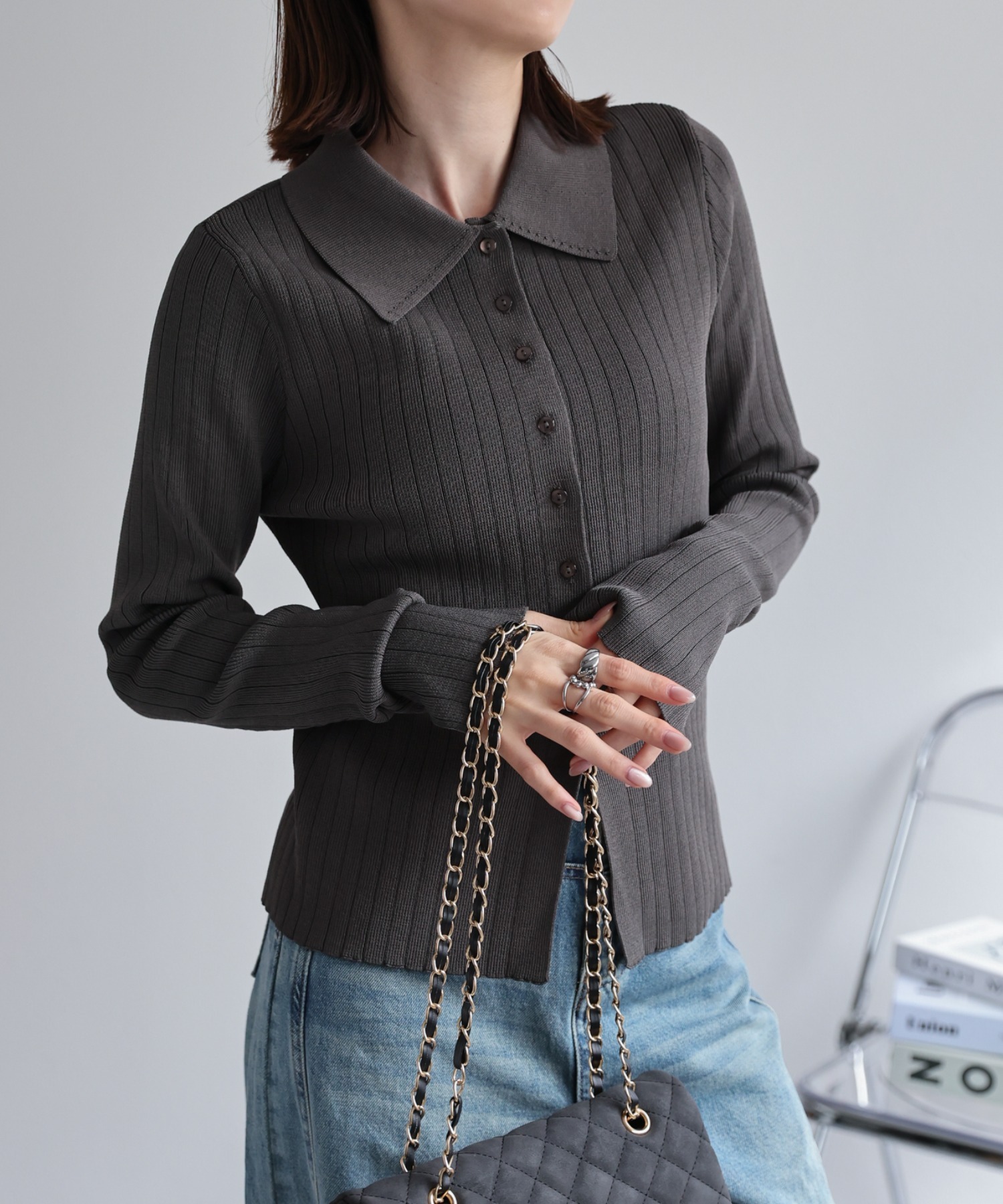 model：162cm 着用サイズ：L