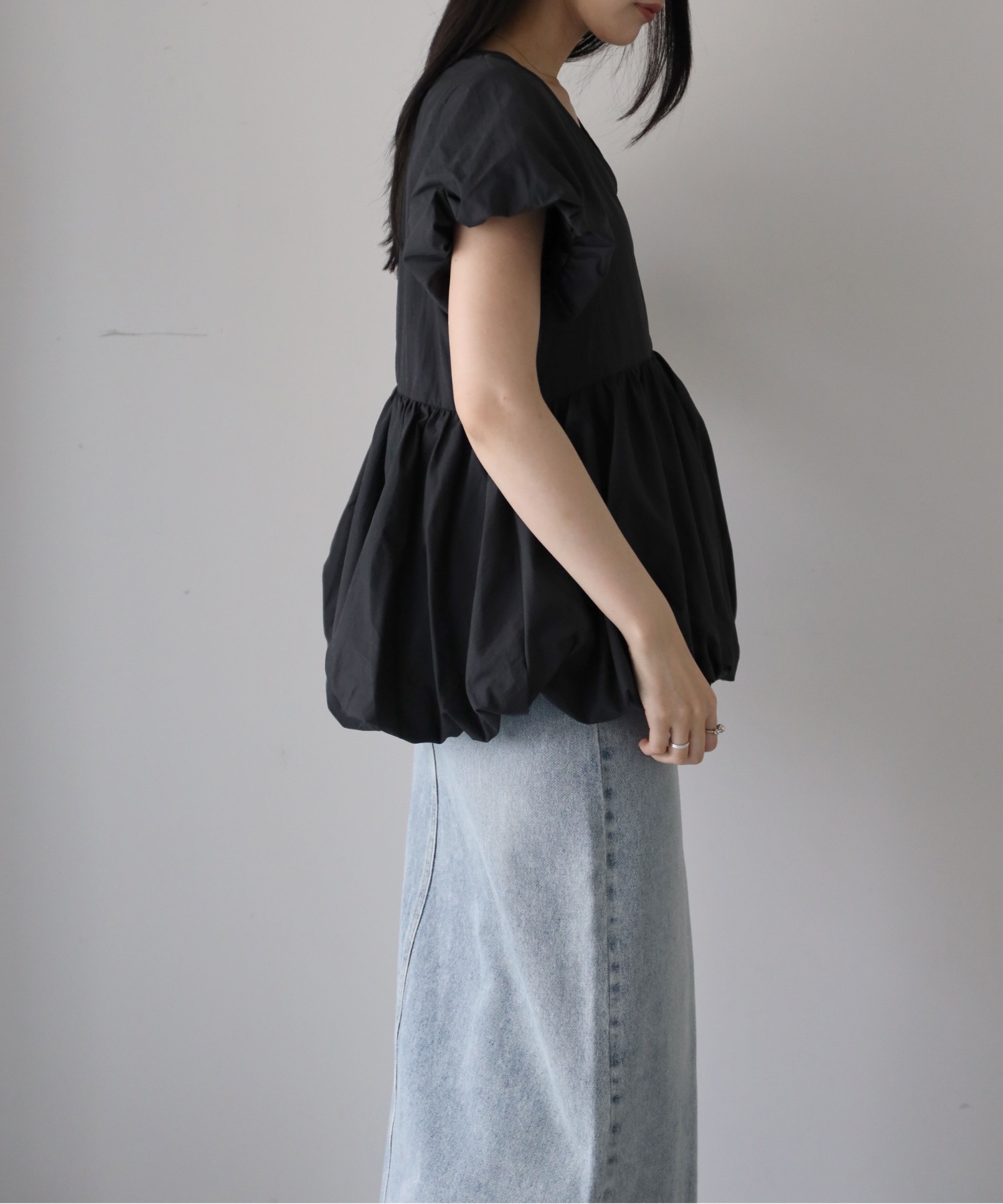 model：164cm. 着用サイズ：FREE