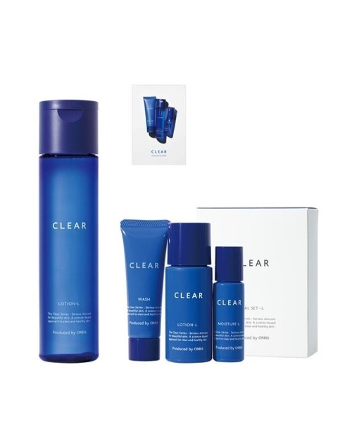 Orbis オルビス クリアお試しセット ローションボトル トライアル L 洗顔料 化粧水 保湿液