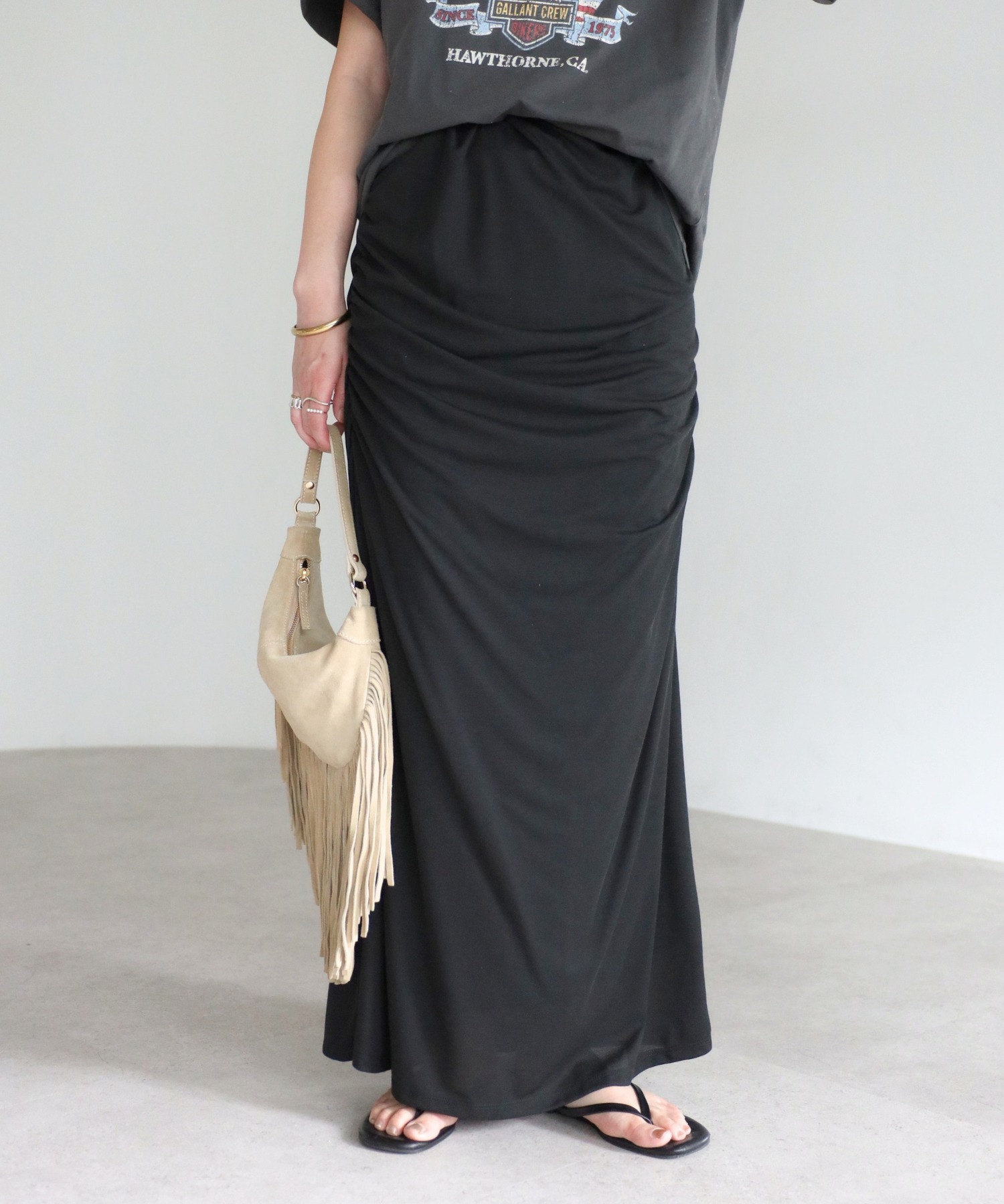 model：H158 着用サイズ：FREE