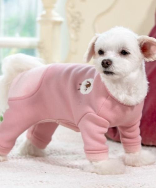 犬と生活犬と生活 いぬとせいかつ ヒツジロンパース ブランド品専門の ドッグウェア 再再販 犬服