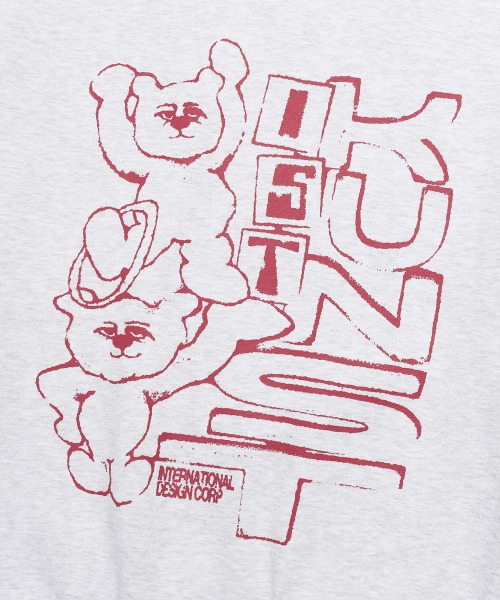 A'GEM/9 × .kom『ISTKUNST/イストクンスト』CIRCUS BEAR SWEATSHIRTS