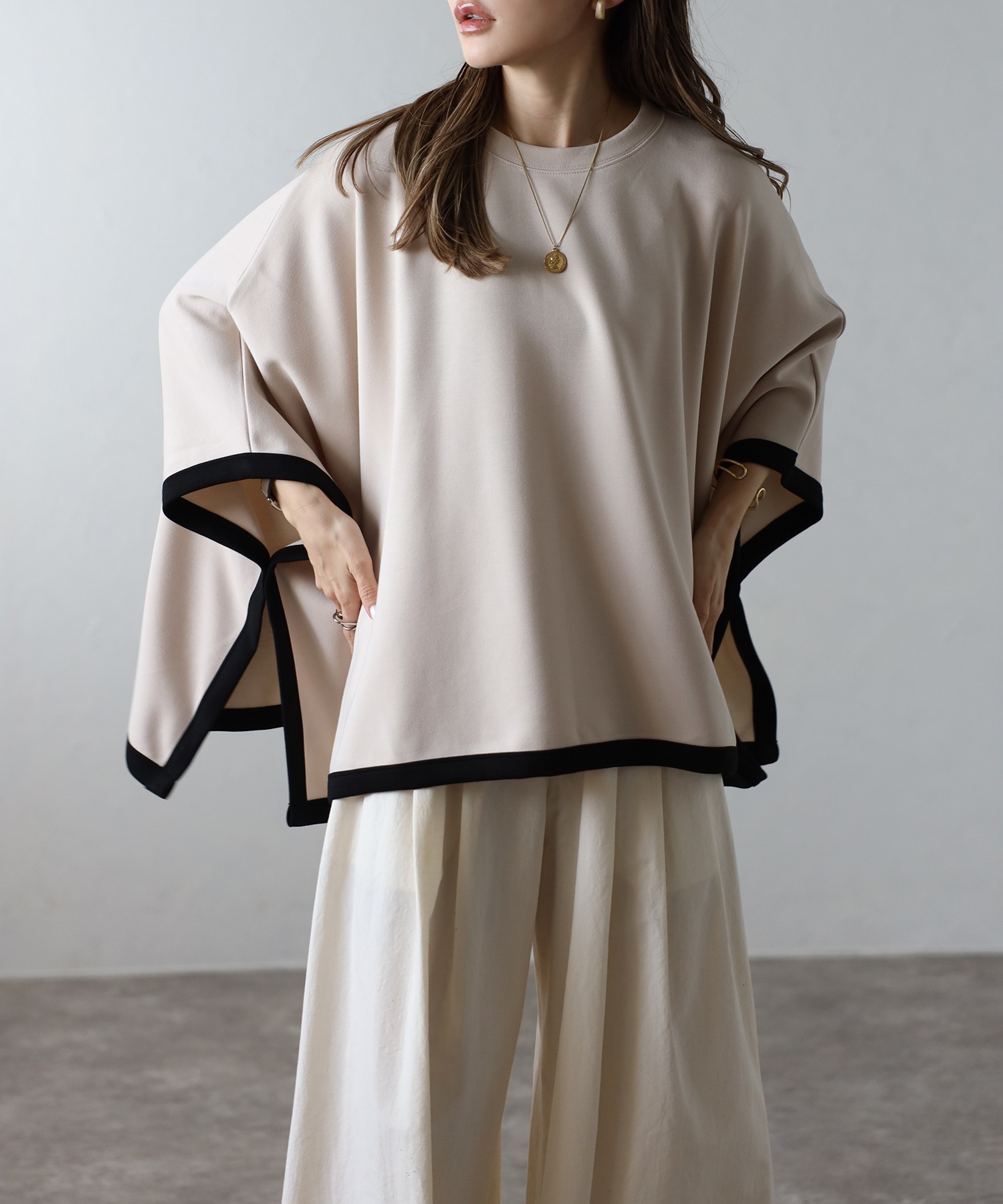 model：H165 着用サイズ：FREE